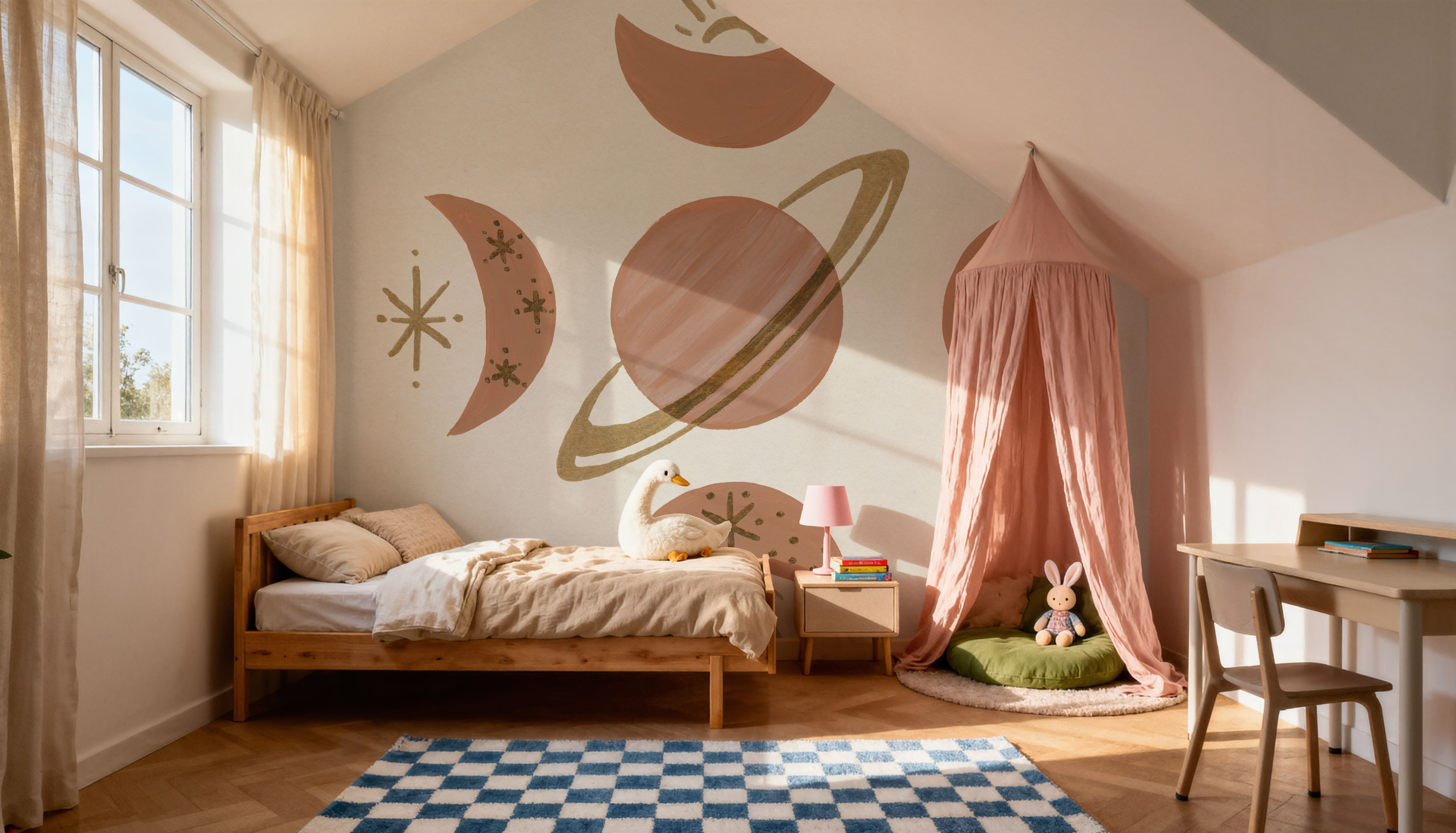 Serene Saturn and Moons