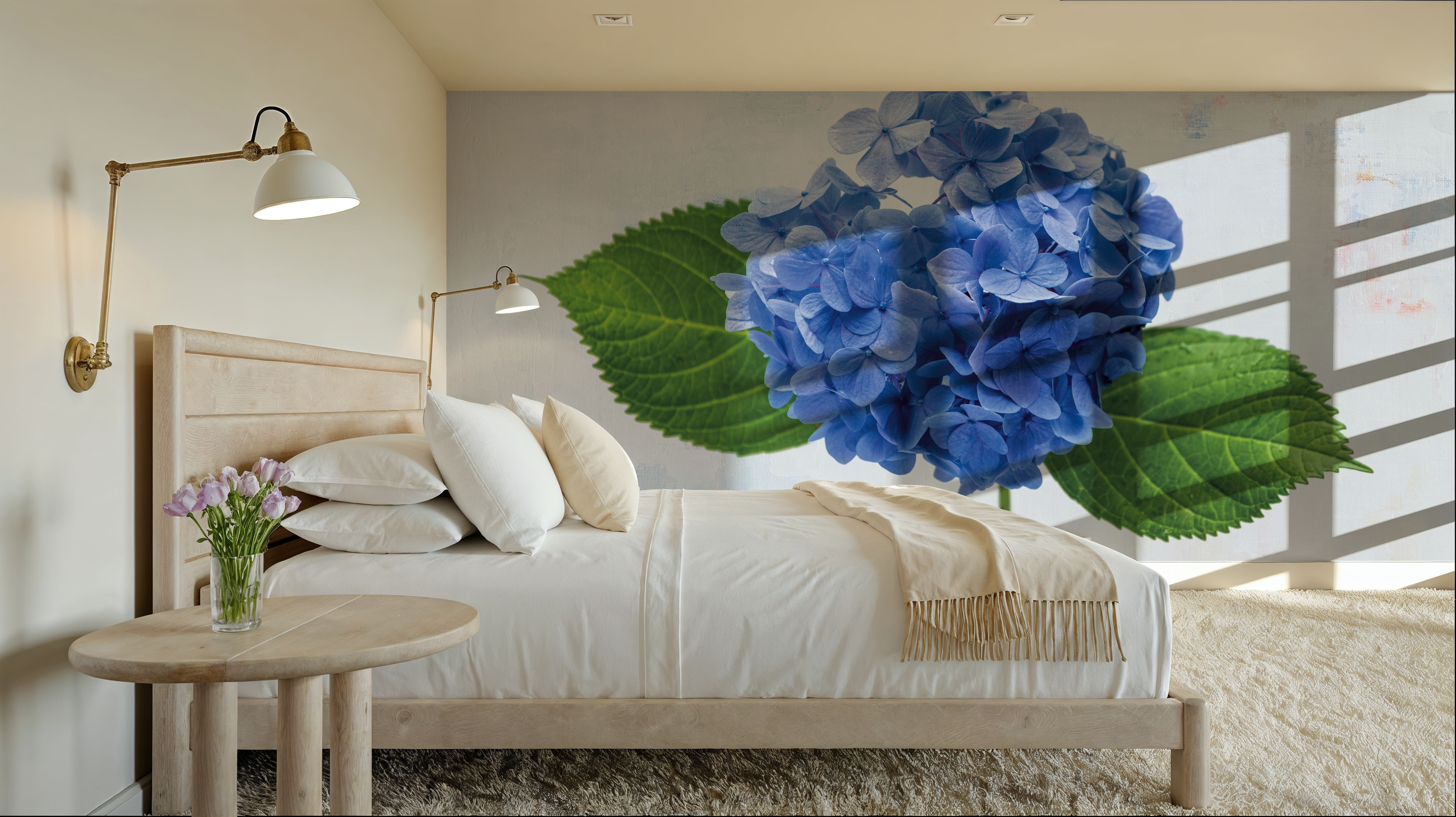 Bright Blue Hydrangea