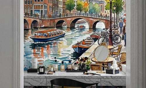 Amsterdam - Watercolor City Series