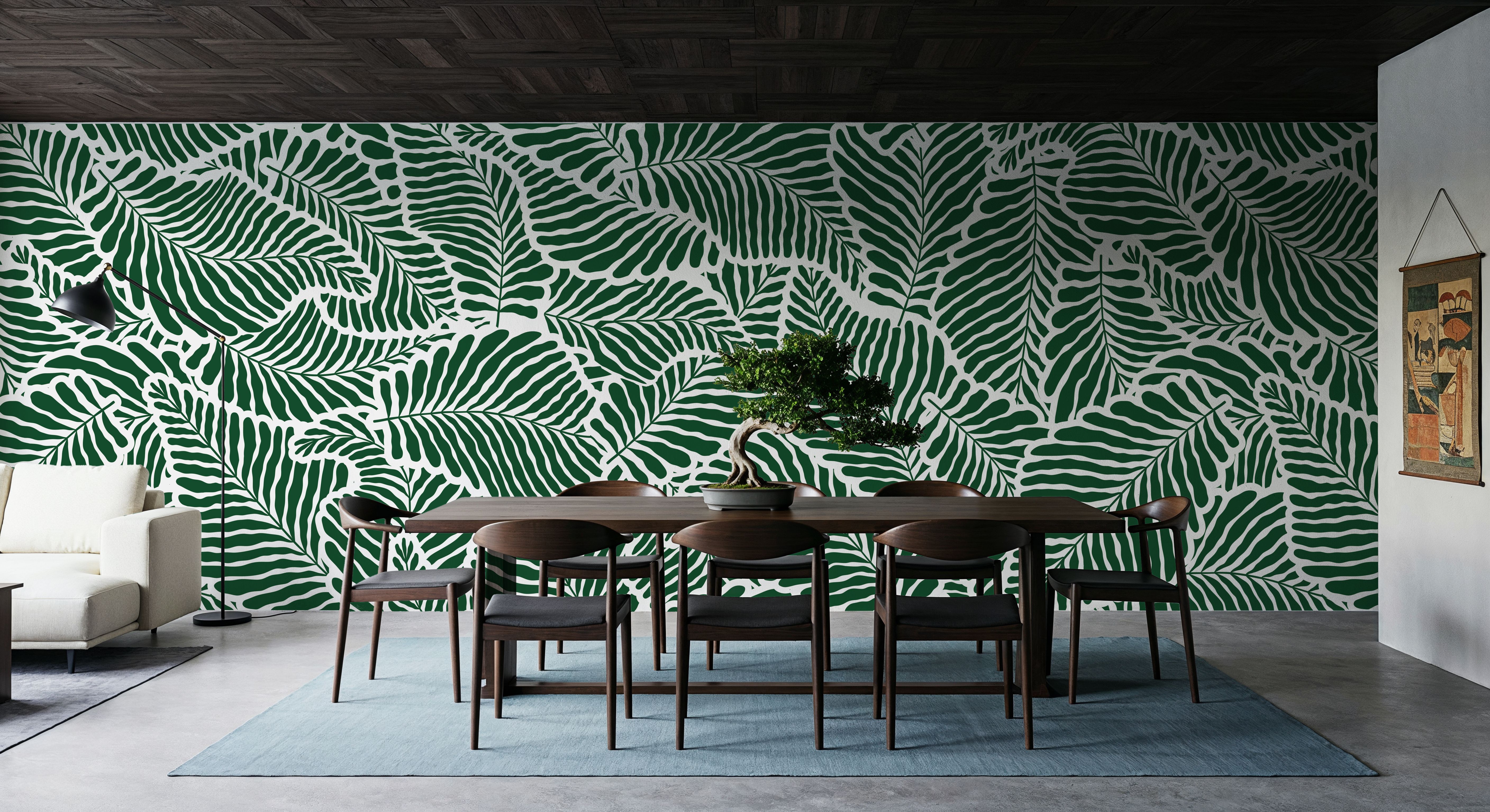 Fern Cut-Outs Pattern, Malachite Green