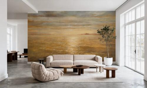 Serene Sea I Gold