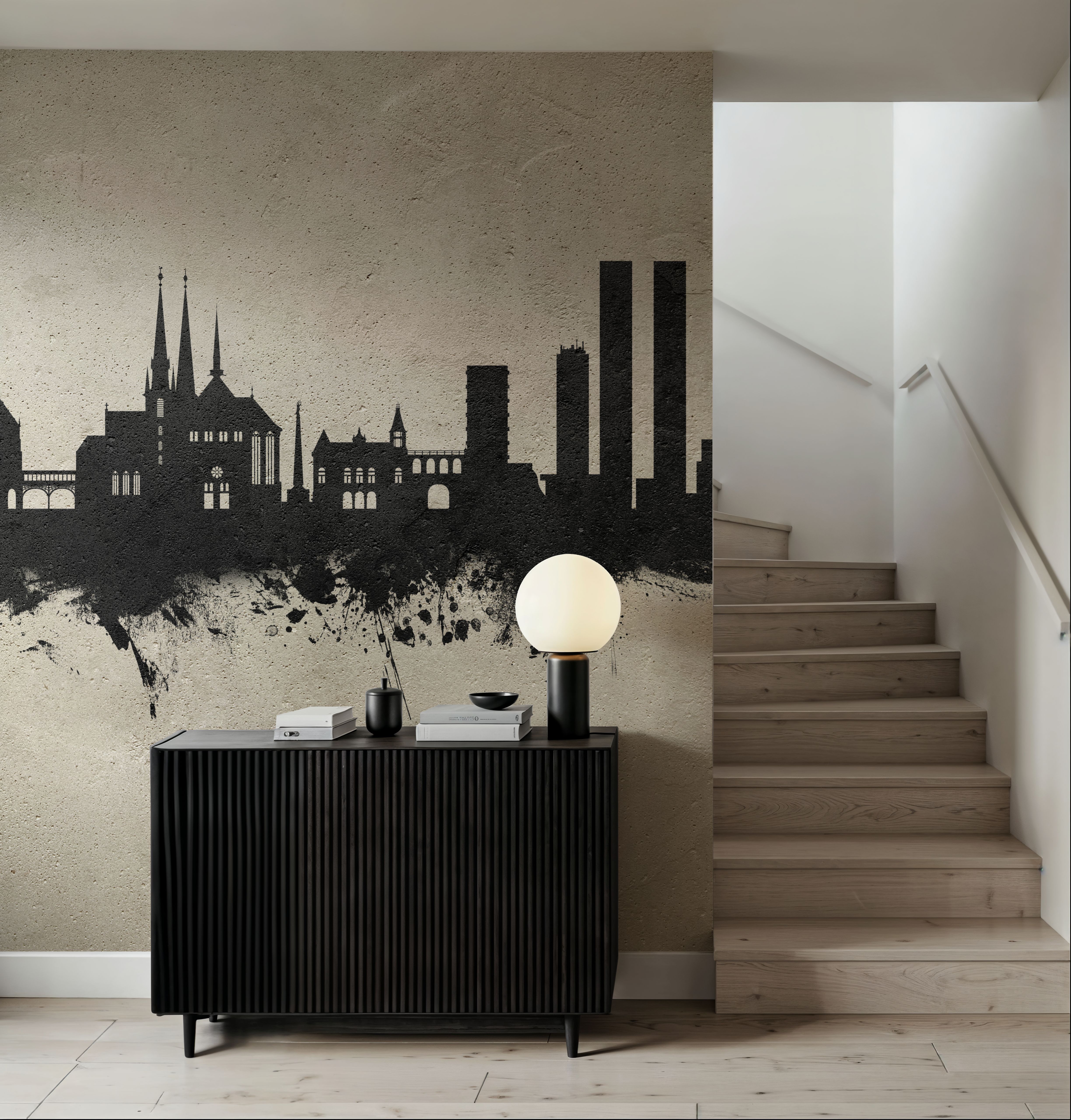 Luxembourg City Skyline Concrete