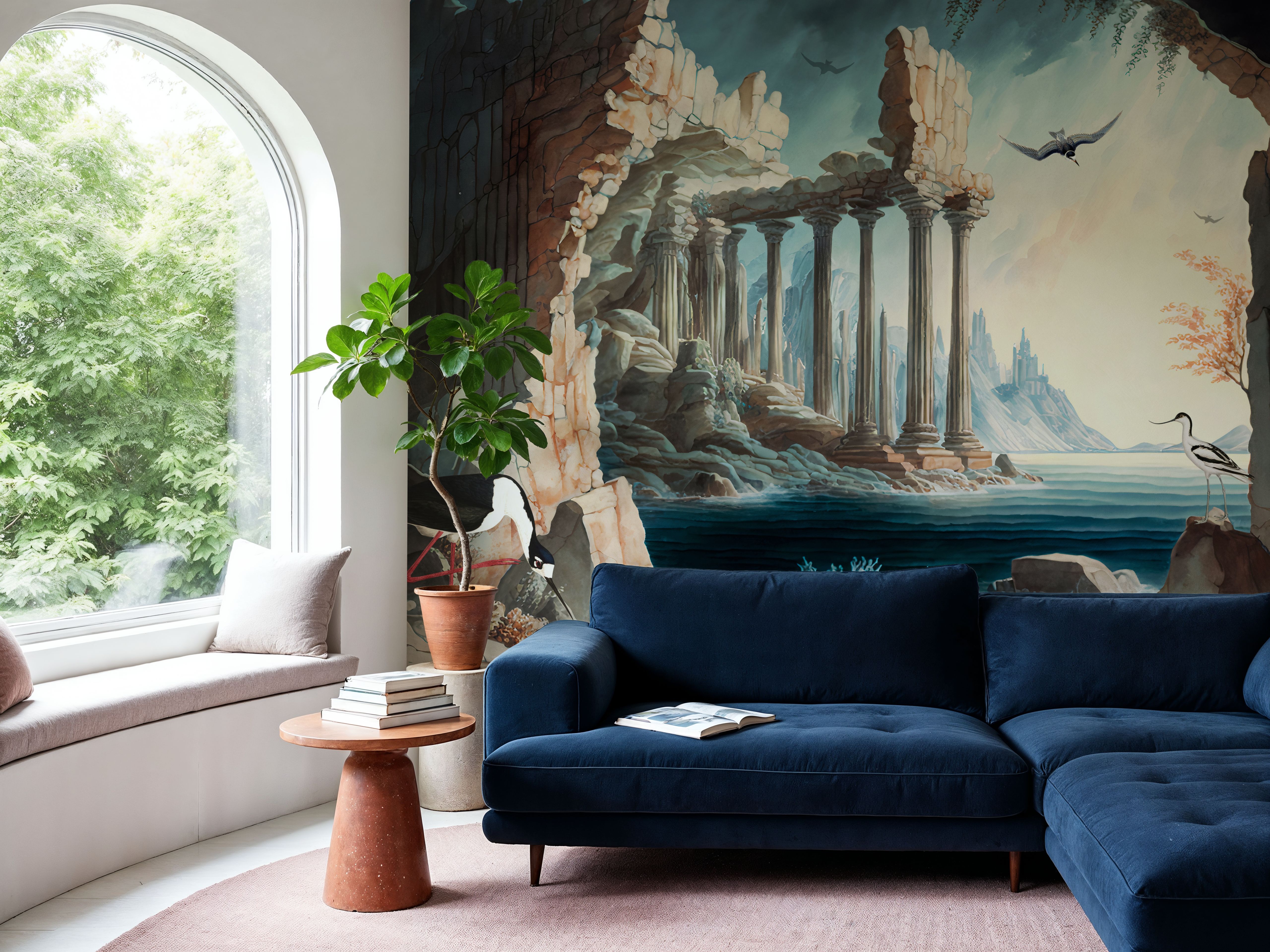 Atlantis Temple, Behang