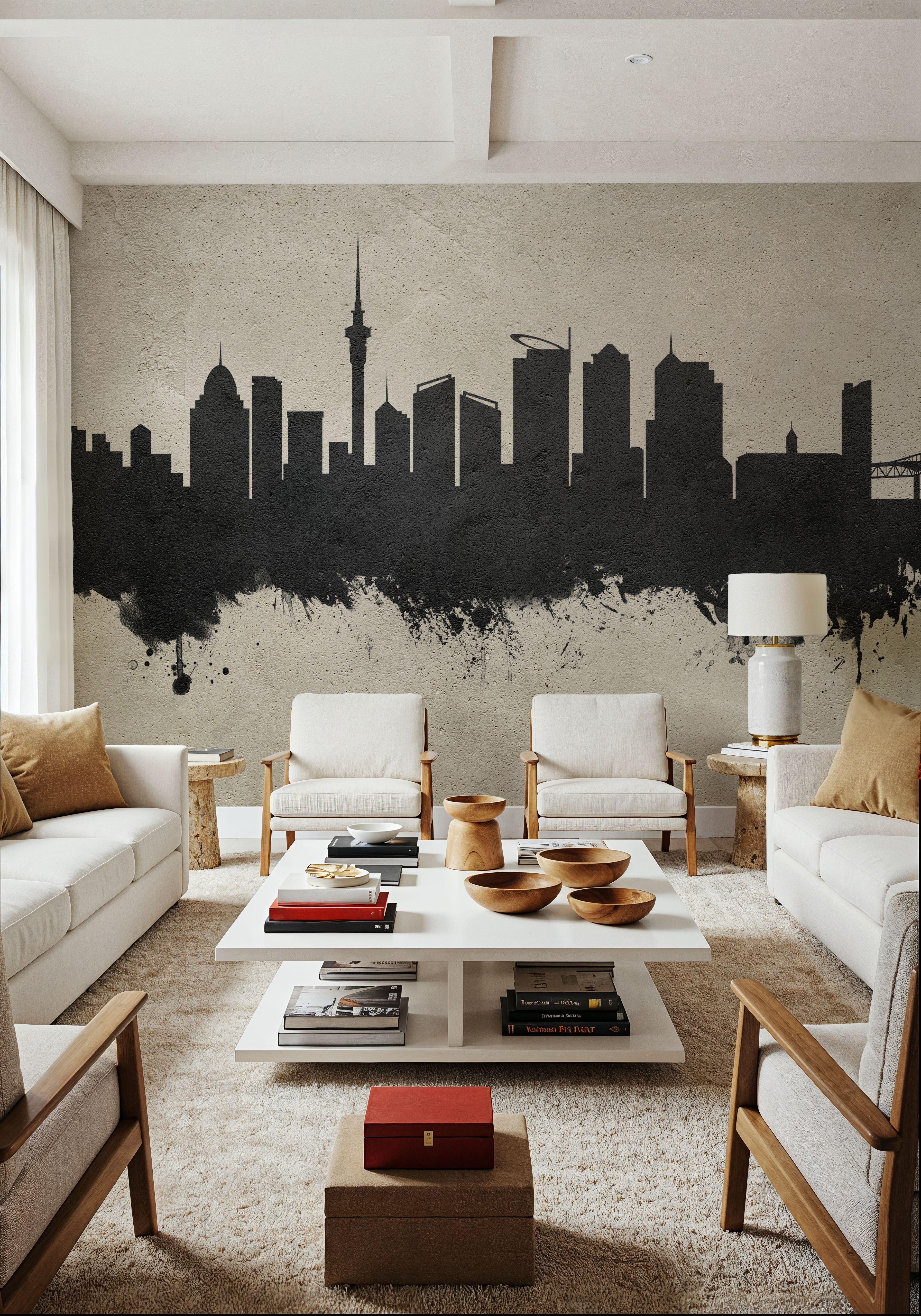 Auckland New Zeeland Skyline Concrete