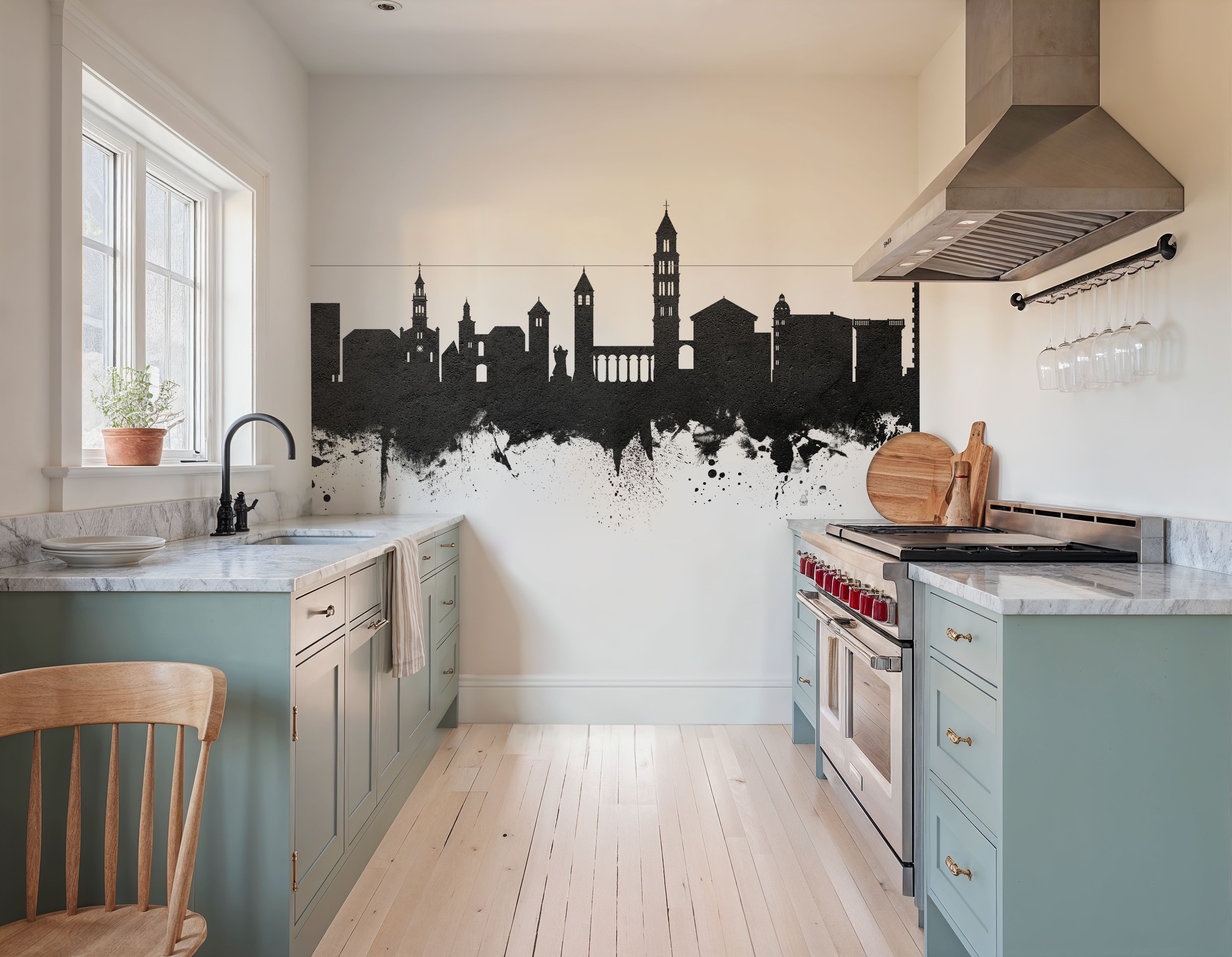 Split Croatia Skyline Black & White