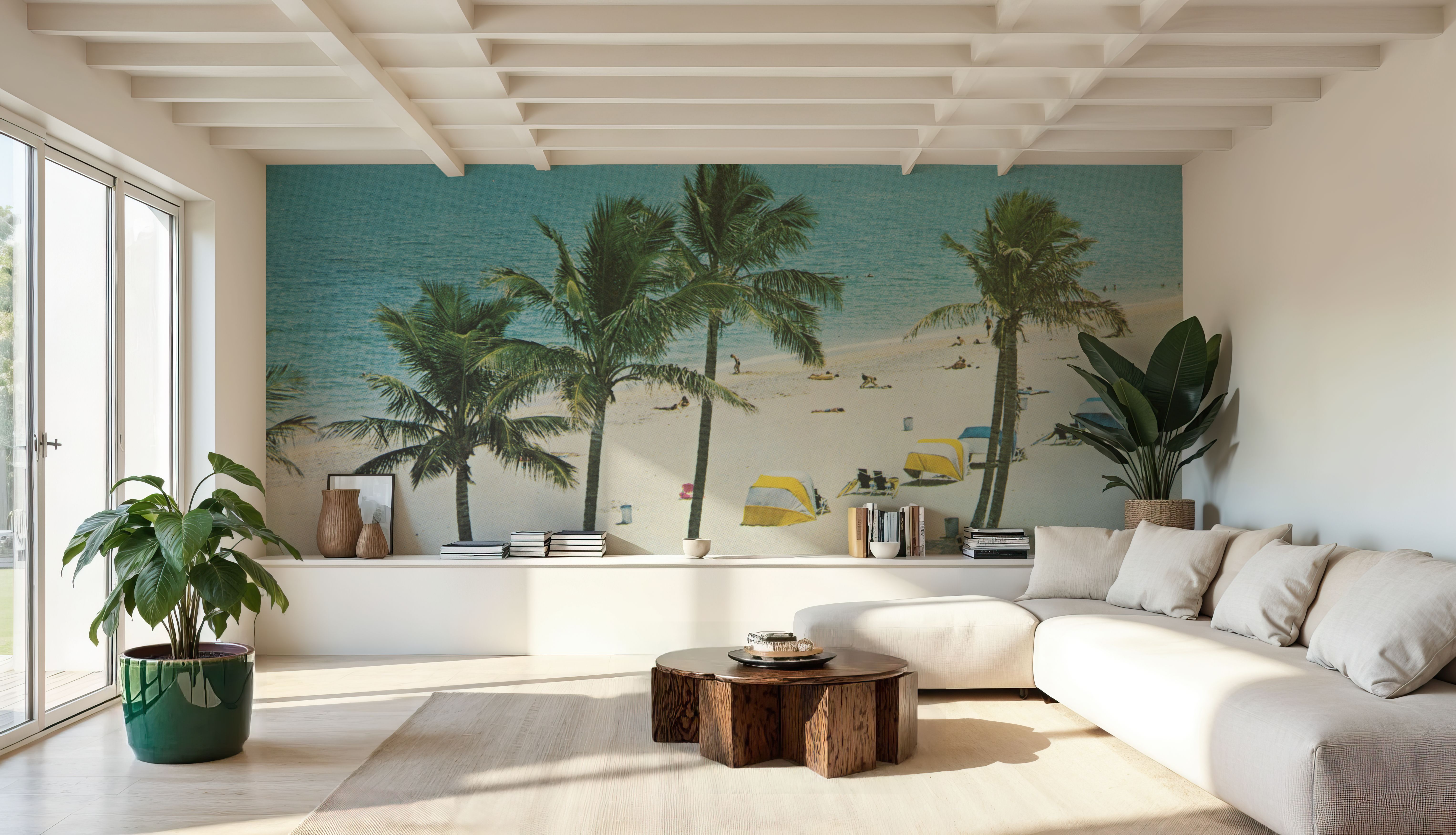 Greetings from Palm Beach Chill - Screenprint Postcard, Wallpaper