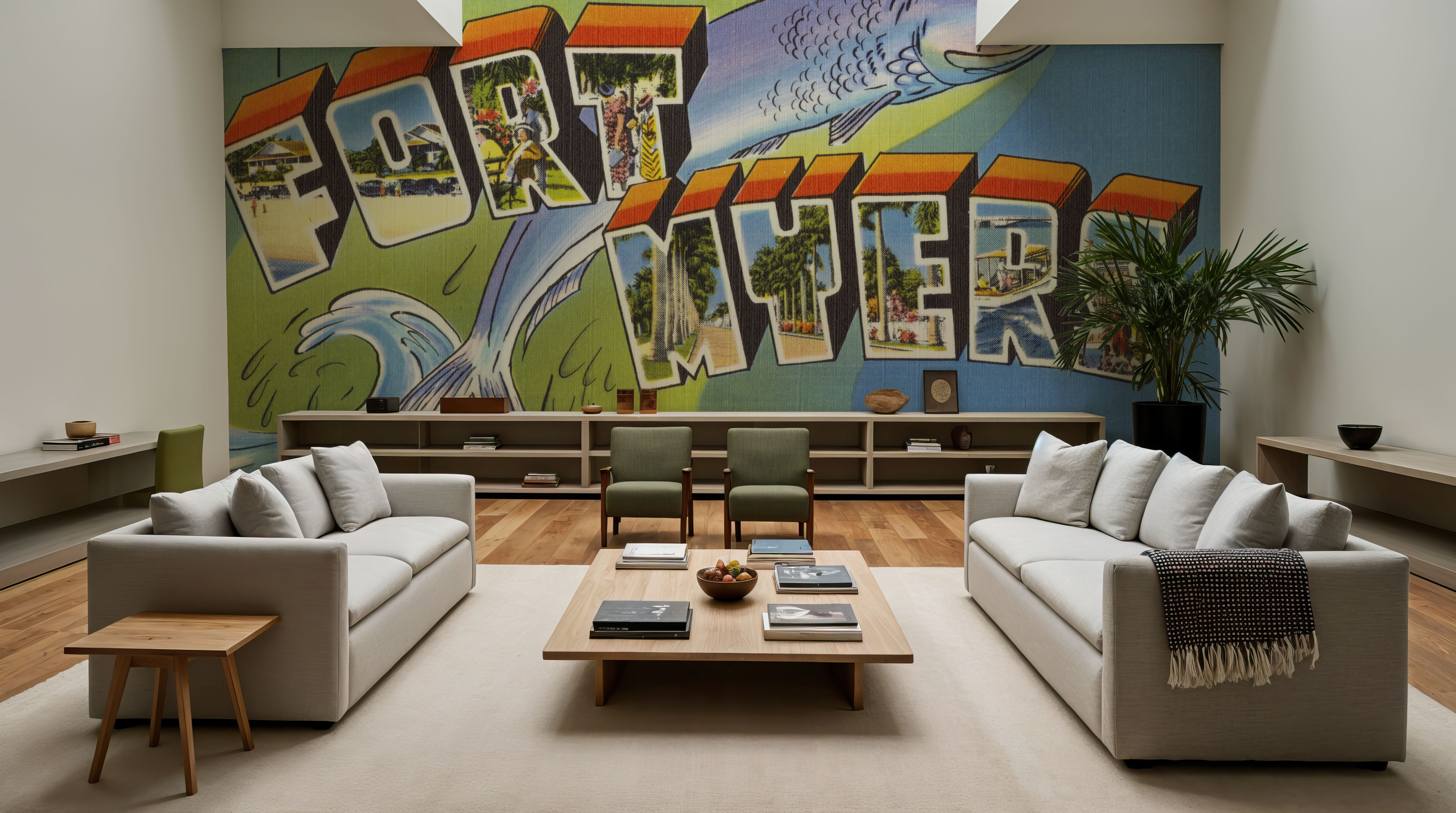 Greetings from Fort Myers - Screenprint Postcard