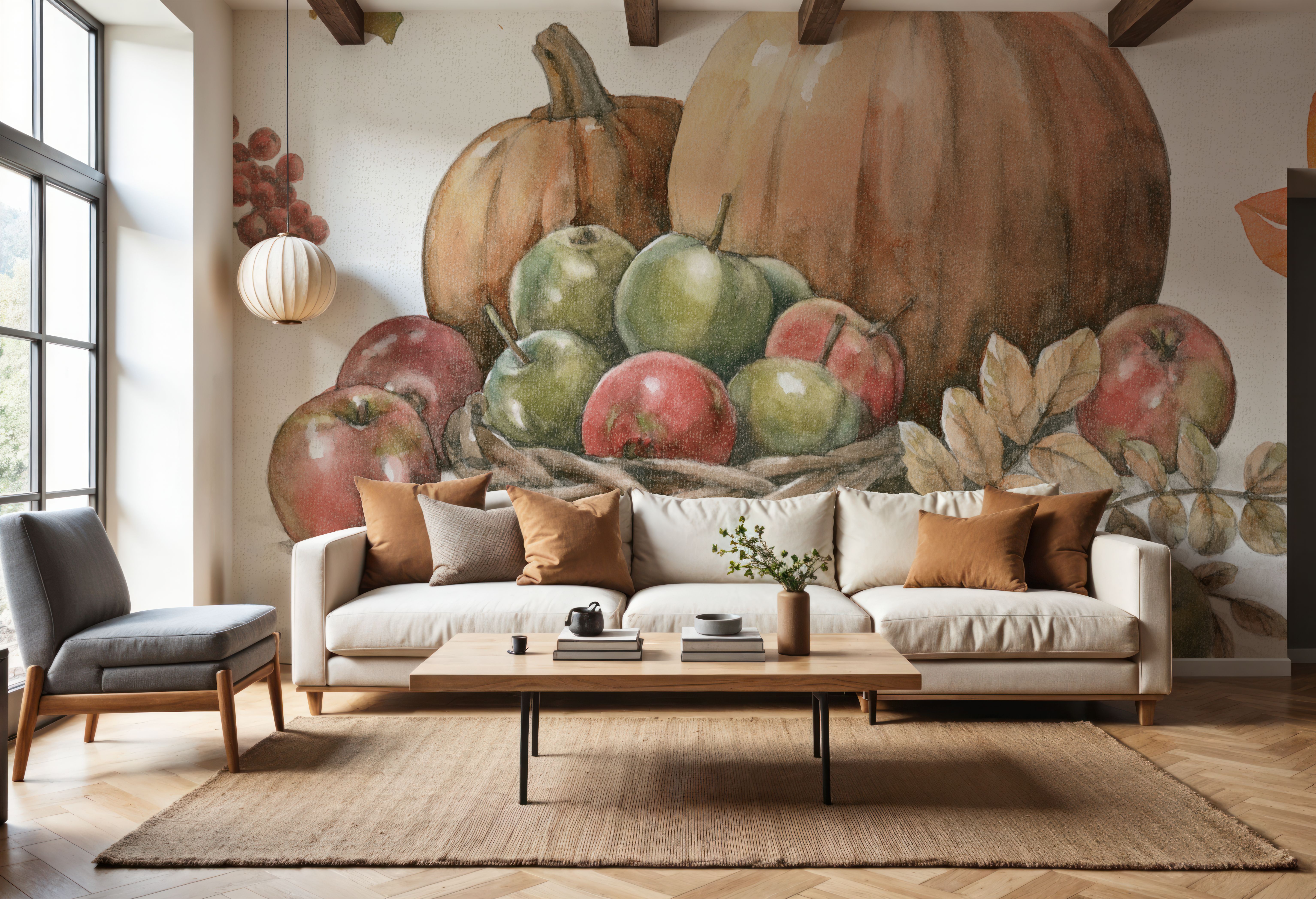 Bountiful Harvest IV, Papel pintado