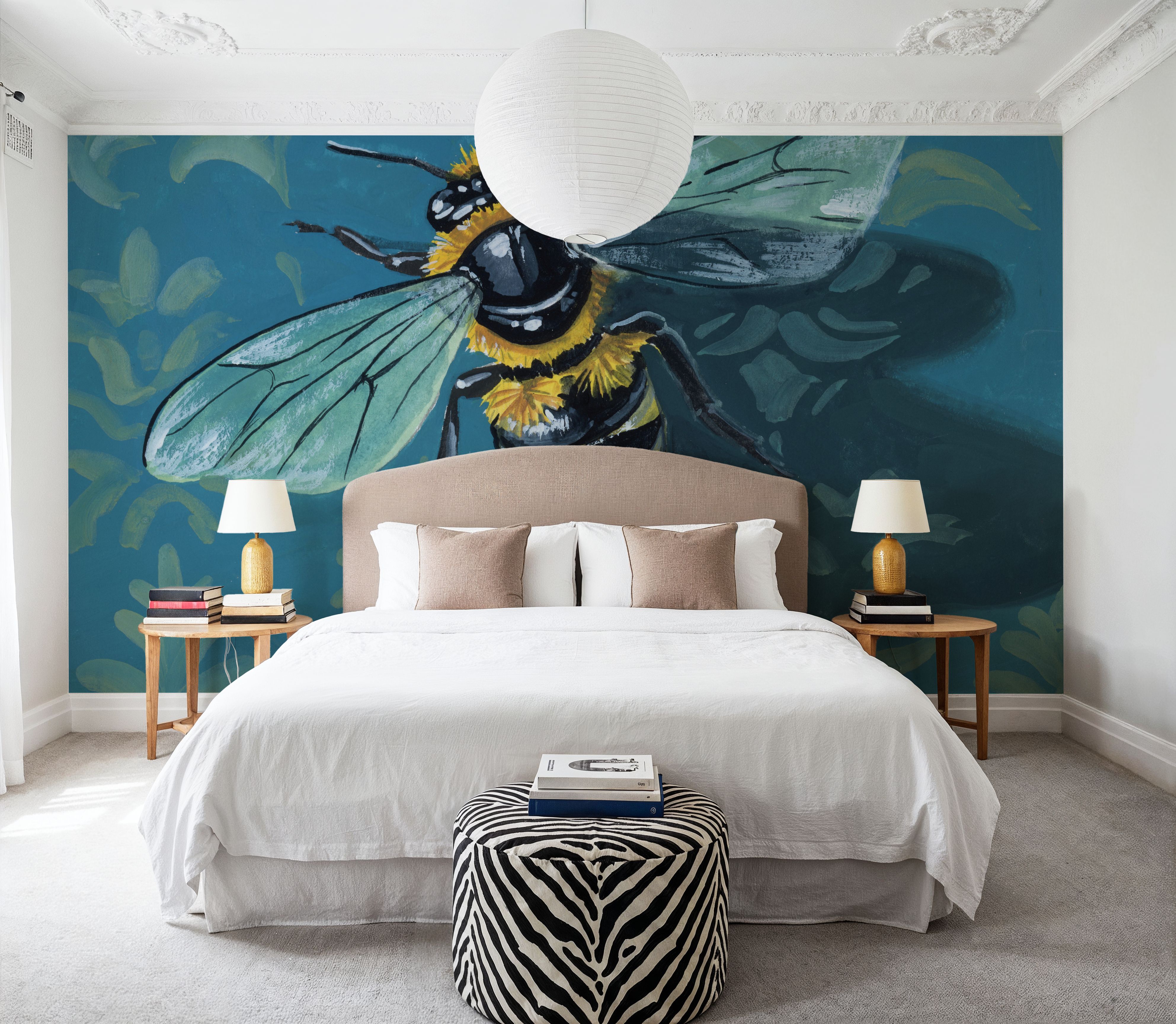 Bee on The Library Wall