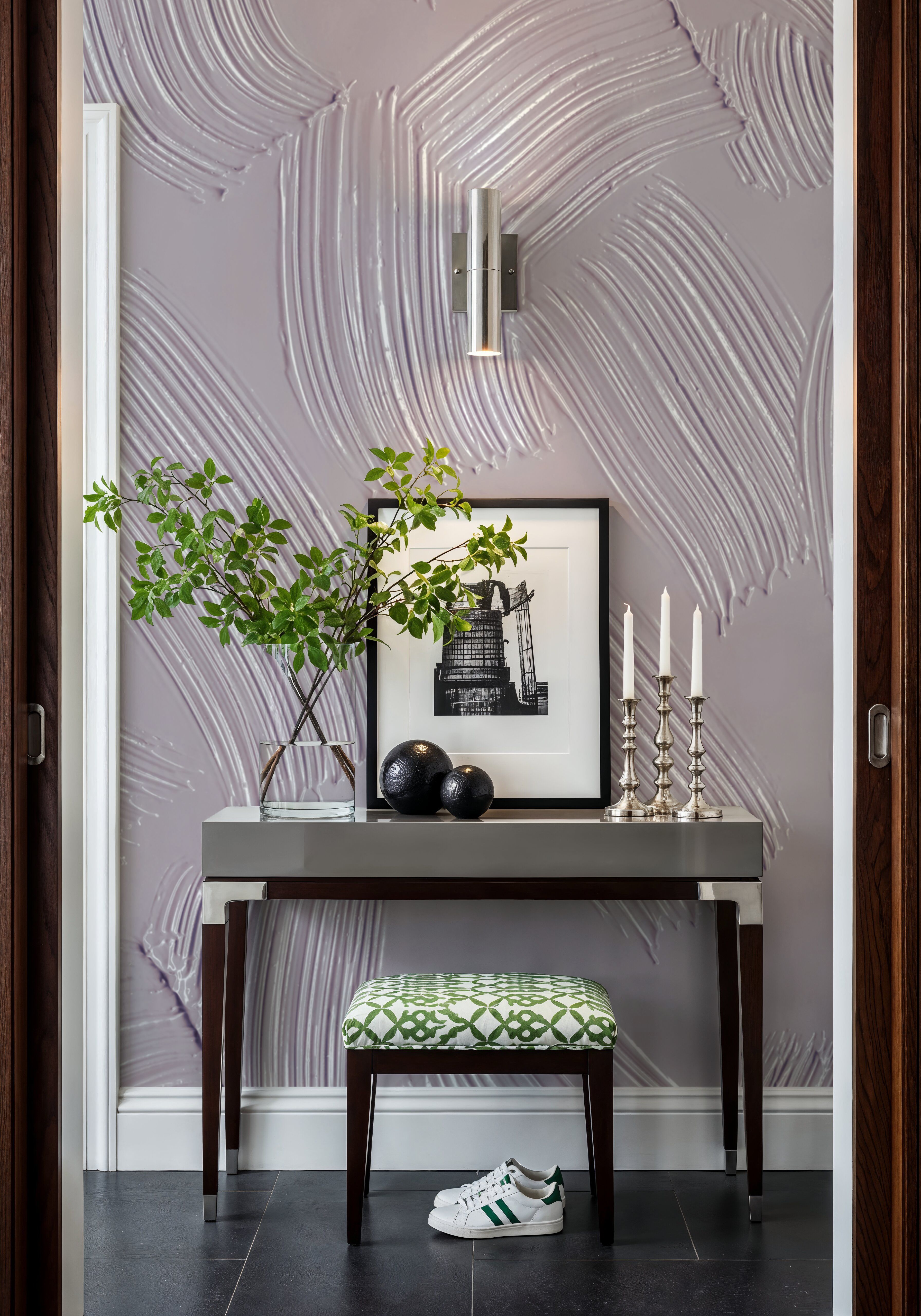 Stylized Brush Strokes, Pink