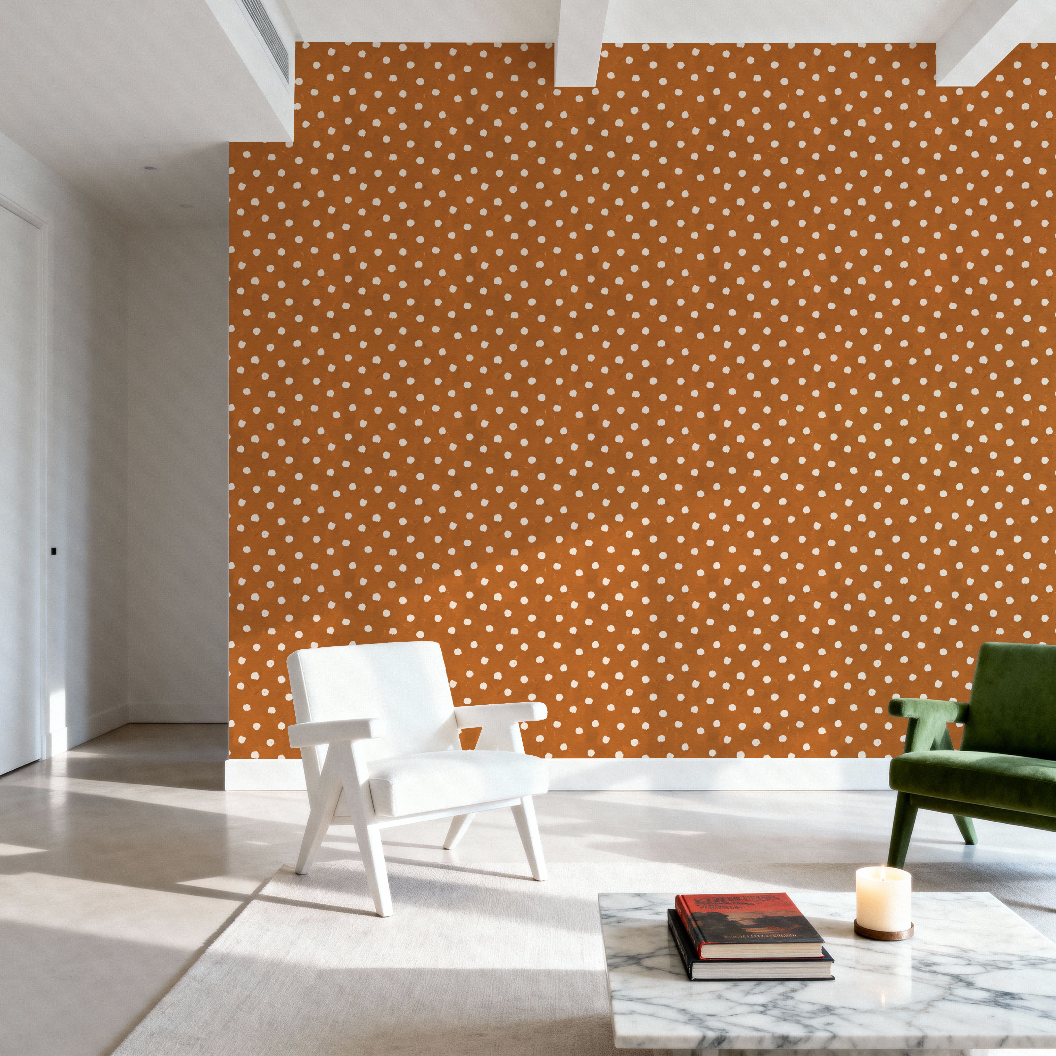 Autumn Dots Light Brown