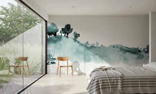 Tranquil Hillside, Seafoam