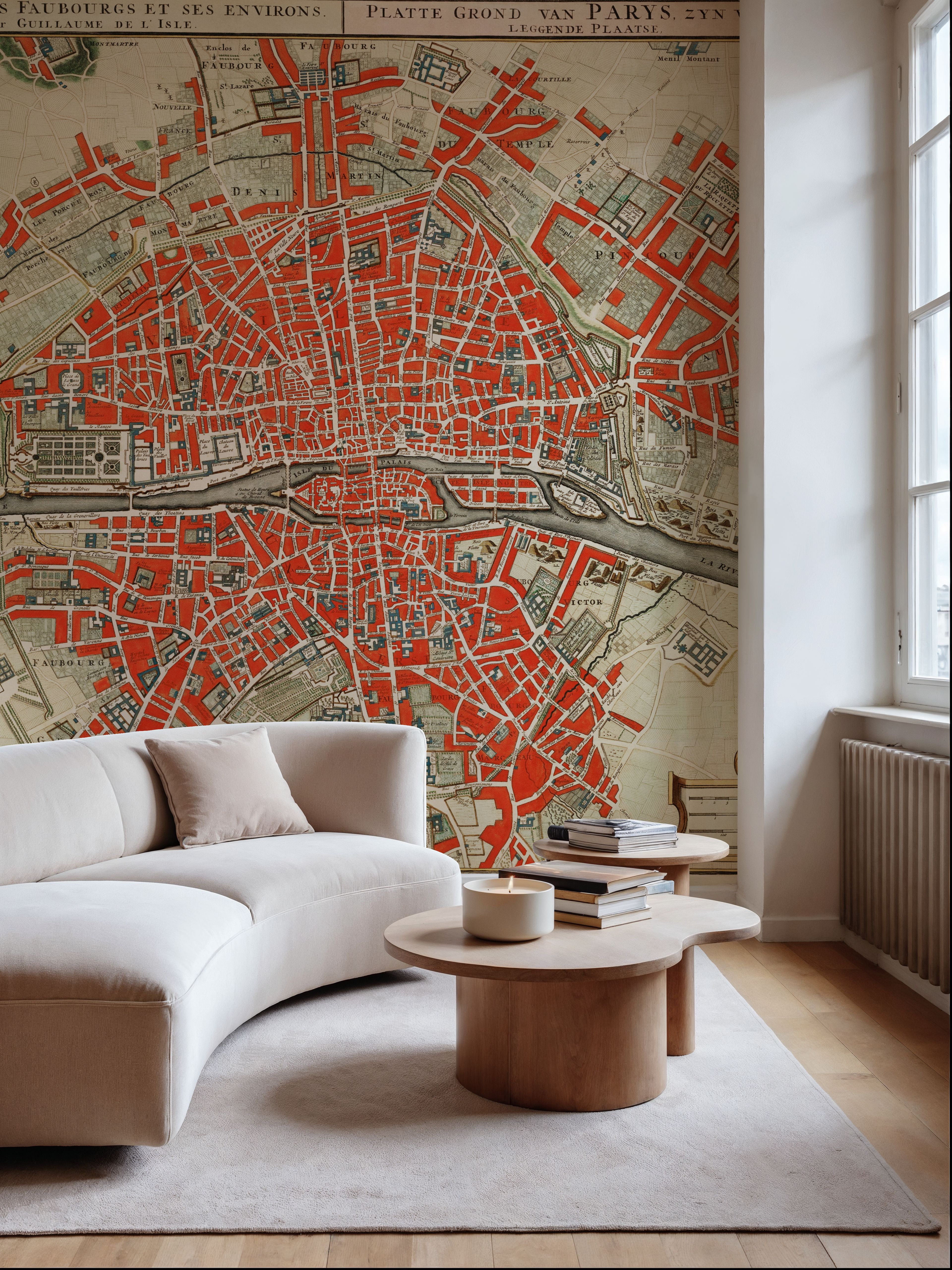 Paris Map 1700s