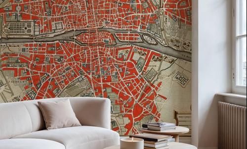 Paris Map 1700s