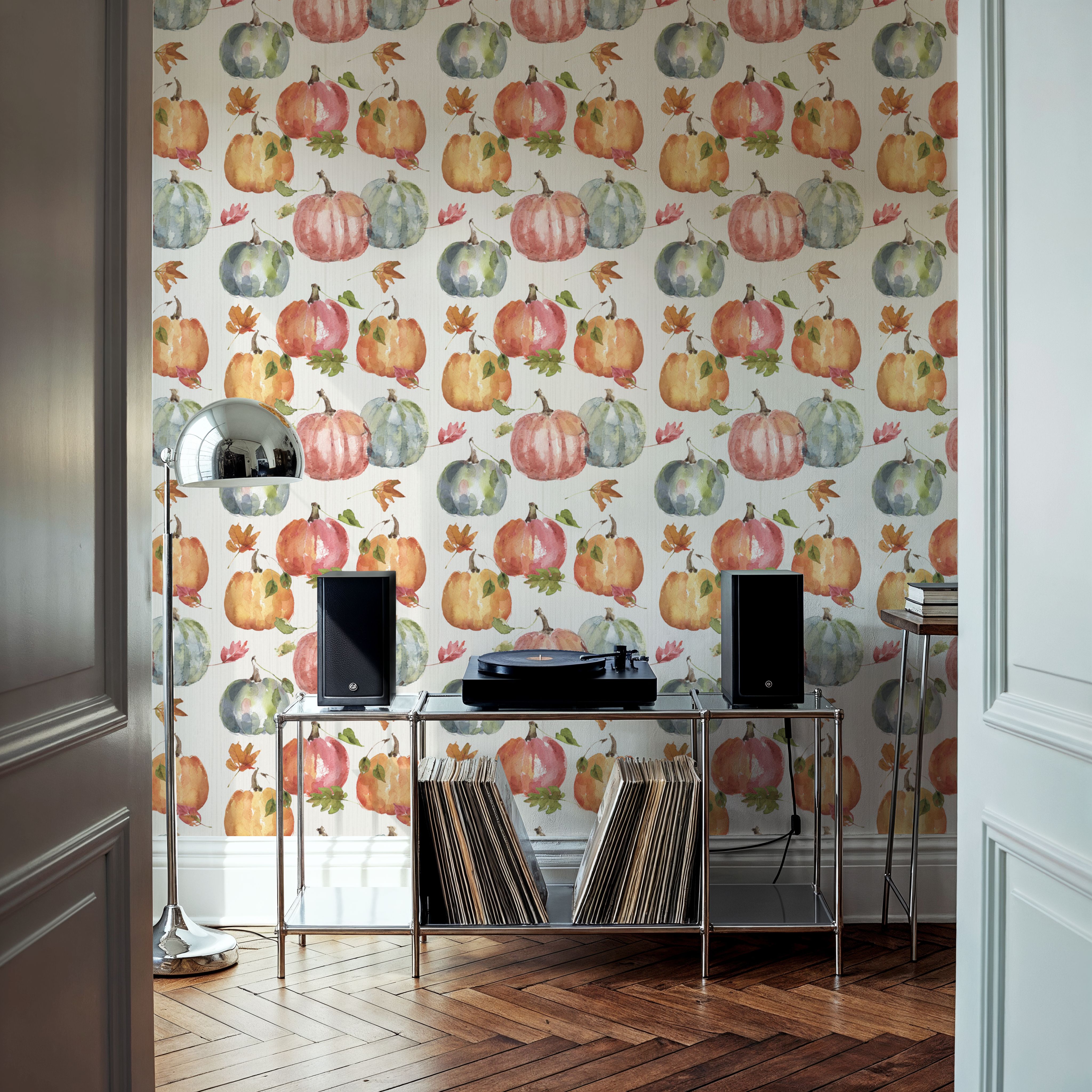 Time to Share Pumpkins White, Wallpaper