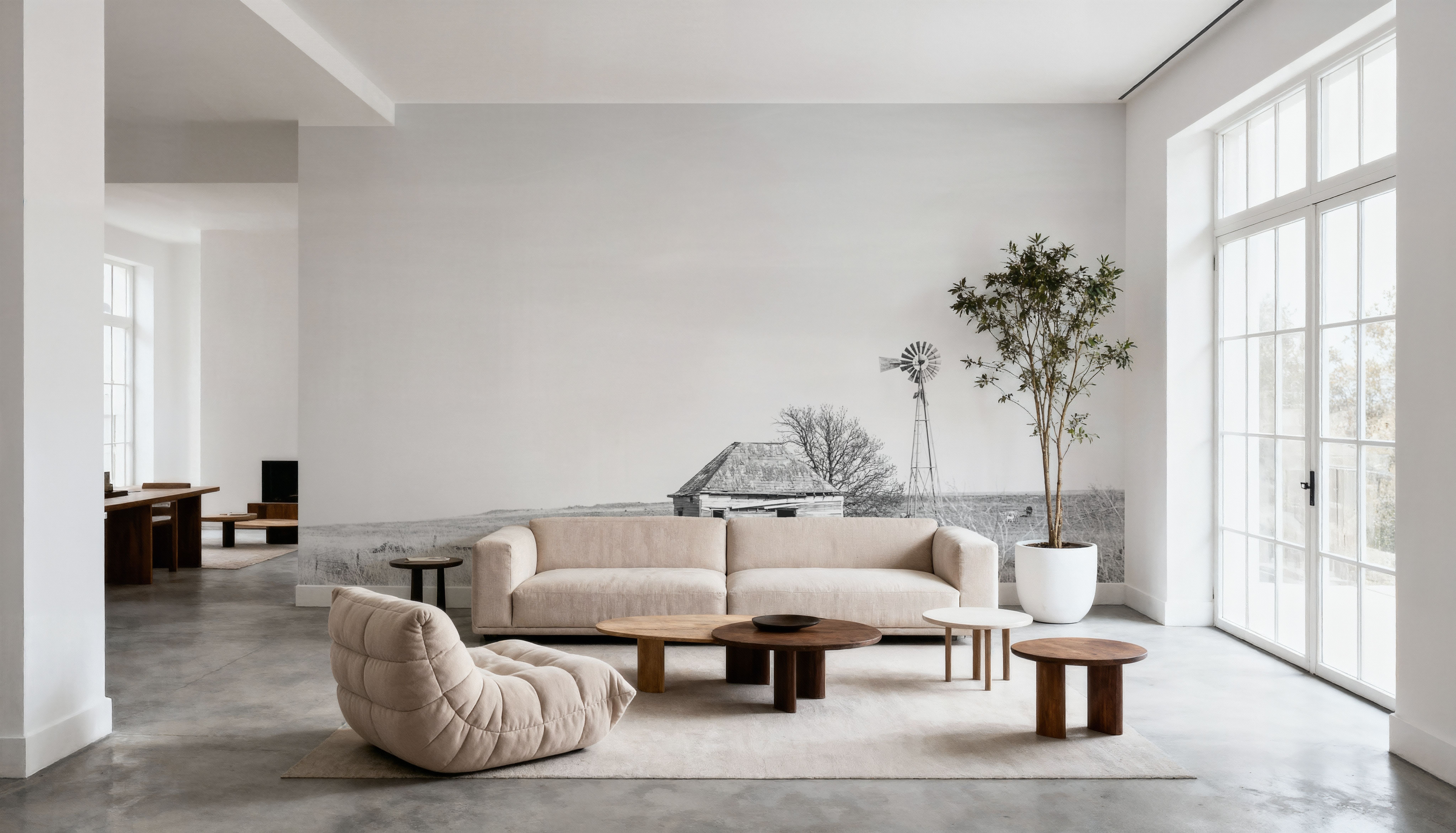 Old Well BW, Tapeten