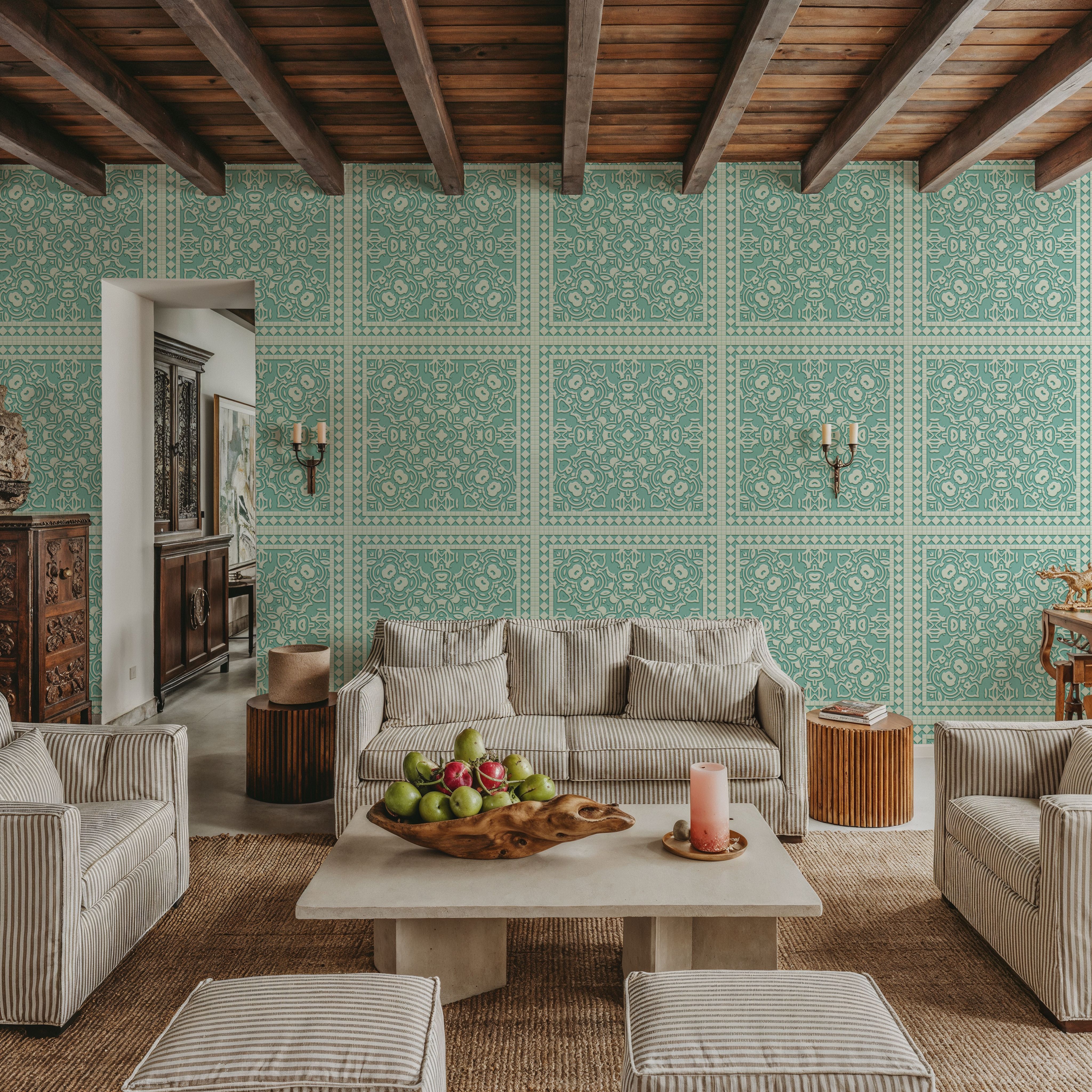 Mission Cement Tiles, Pistachio