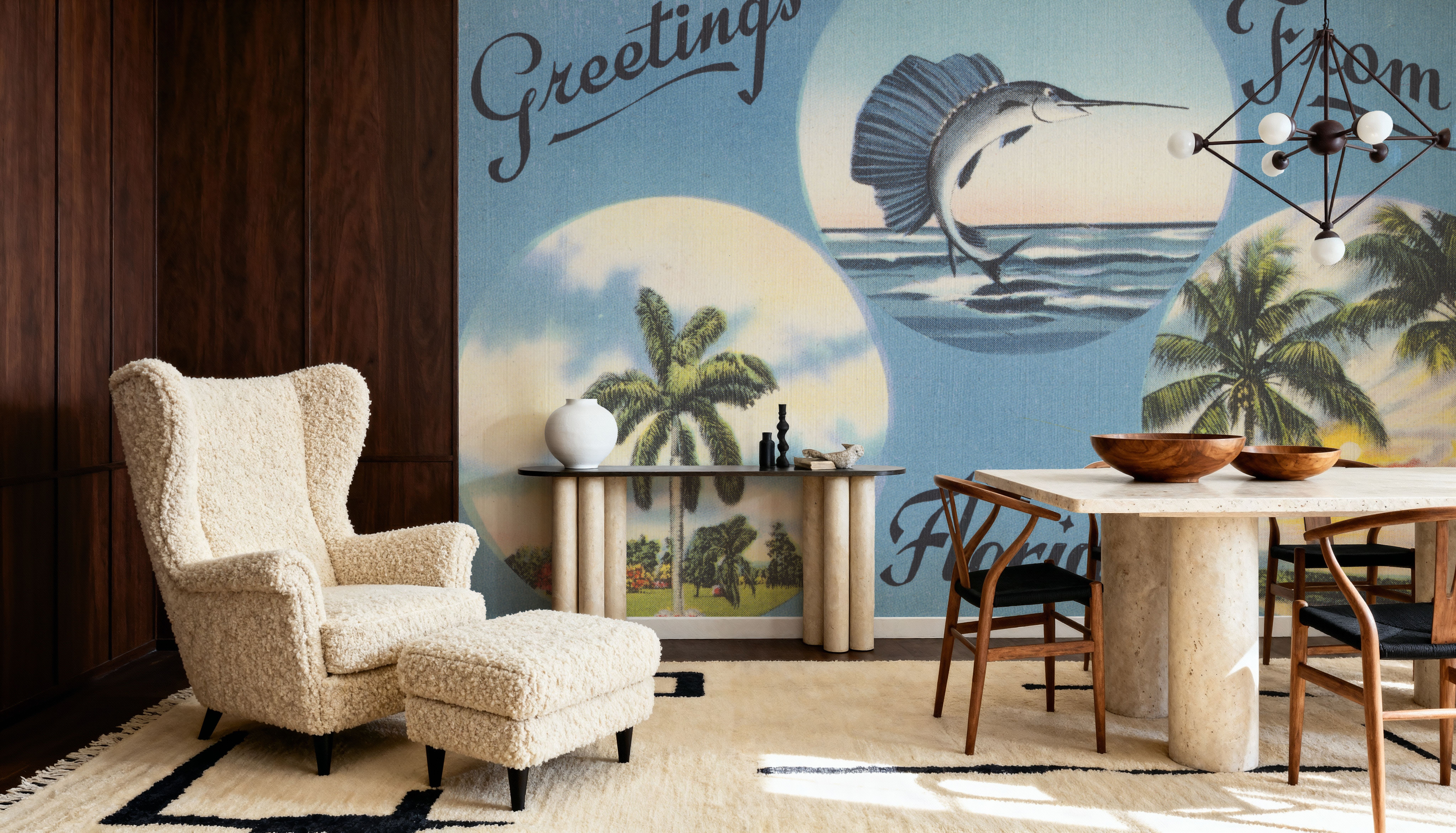 Greetings from Florida Wildlife - Screenprint Postcard