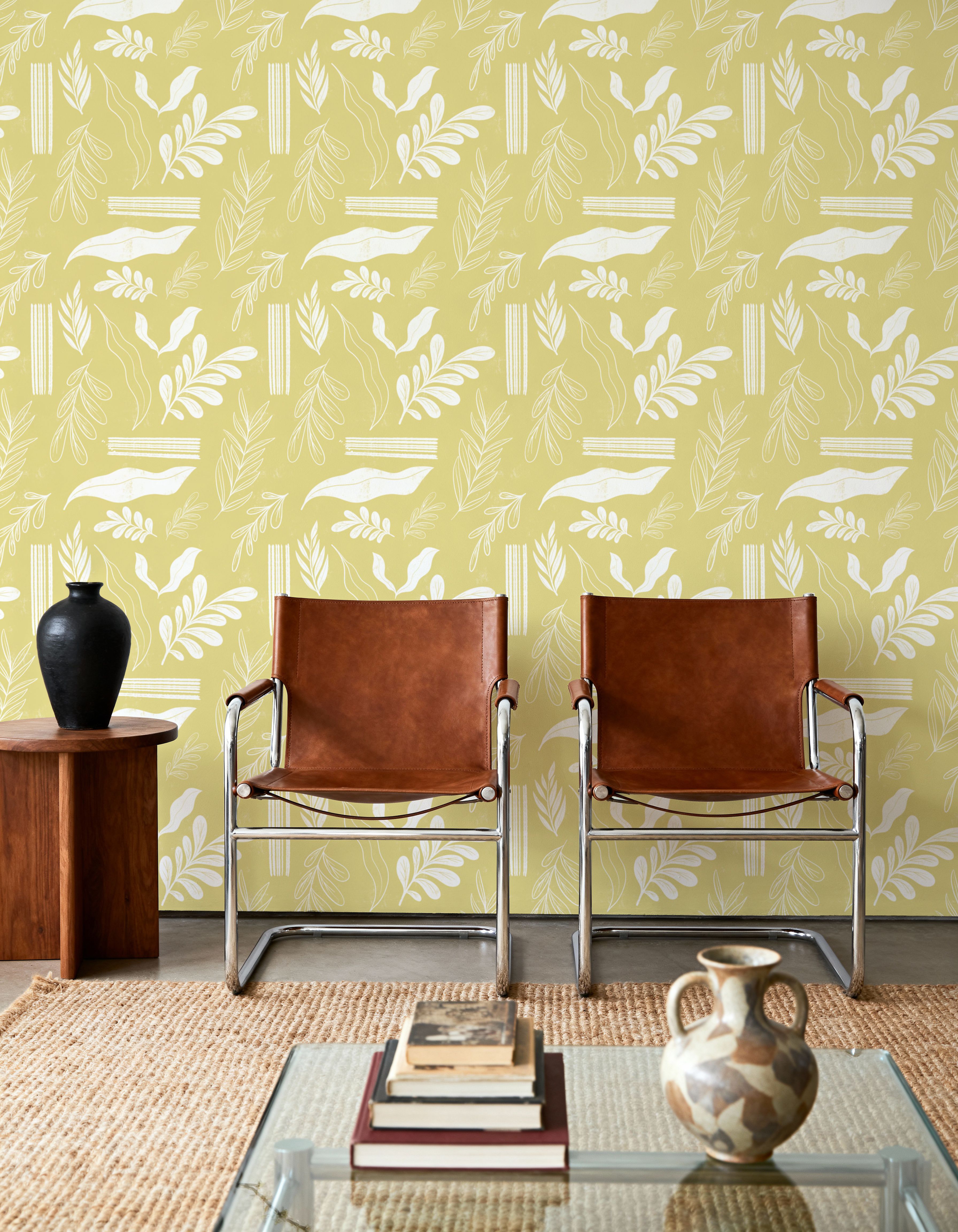 Autumn Leaves Off Yellow
