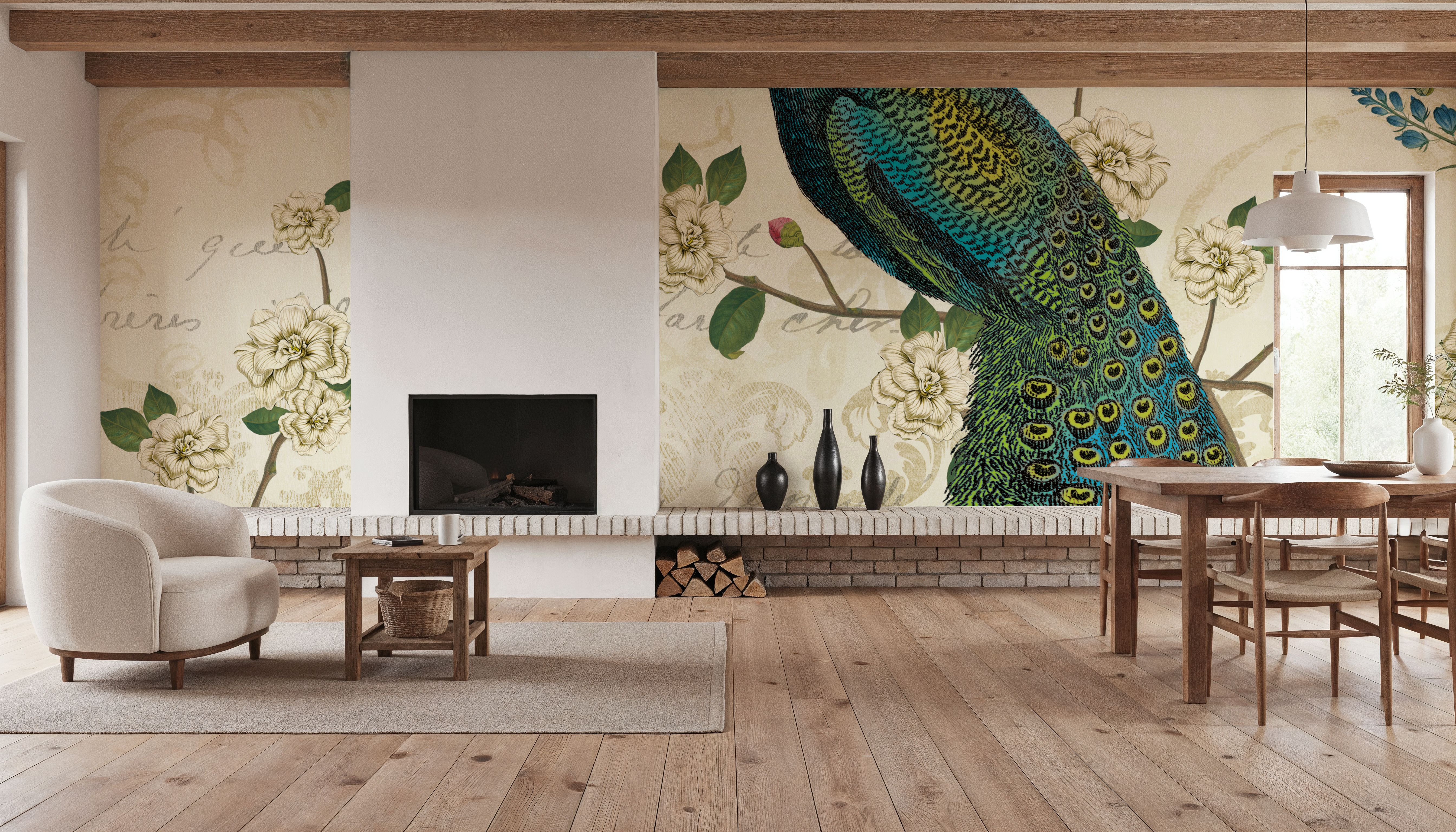 Peacock Arbor II, Papier peint