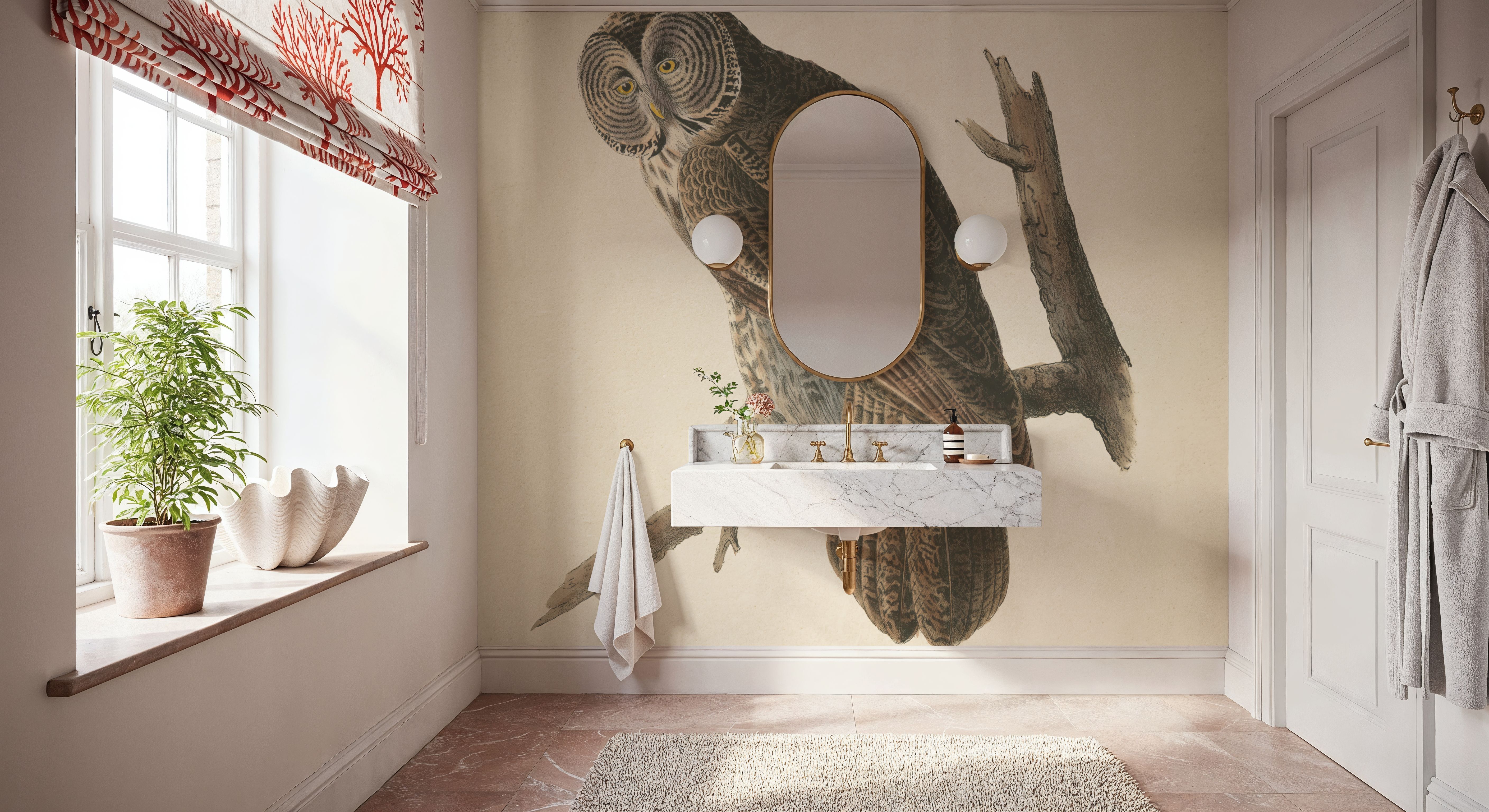 Forest Owls II, Wallpaper