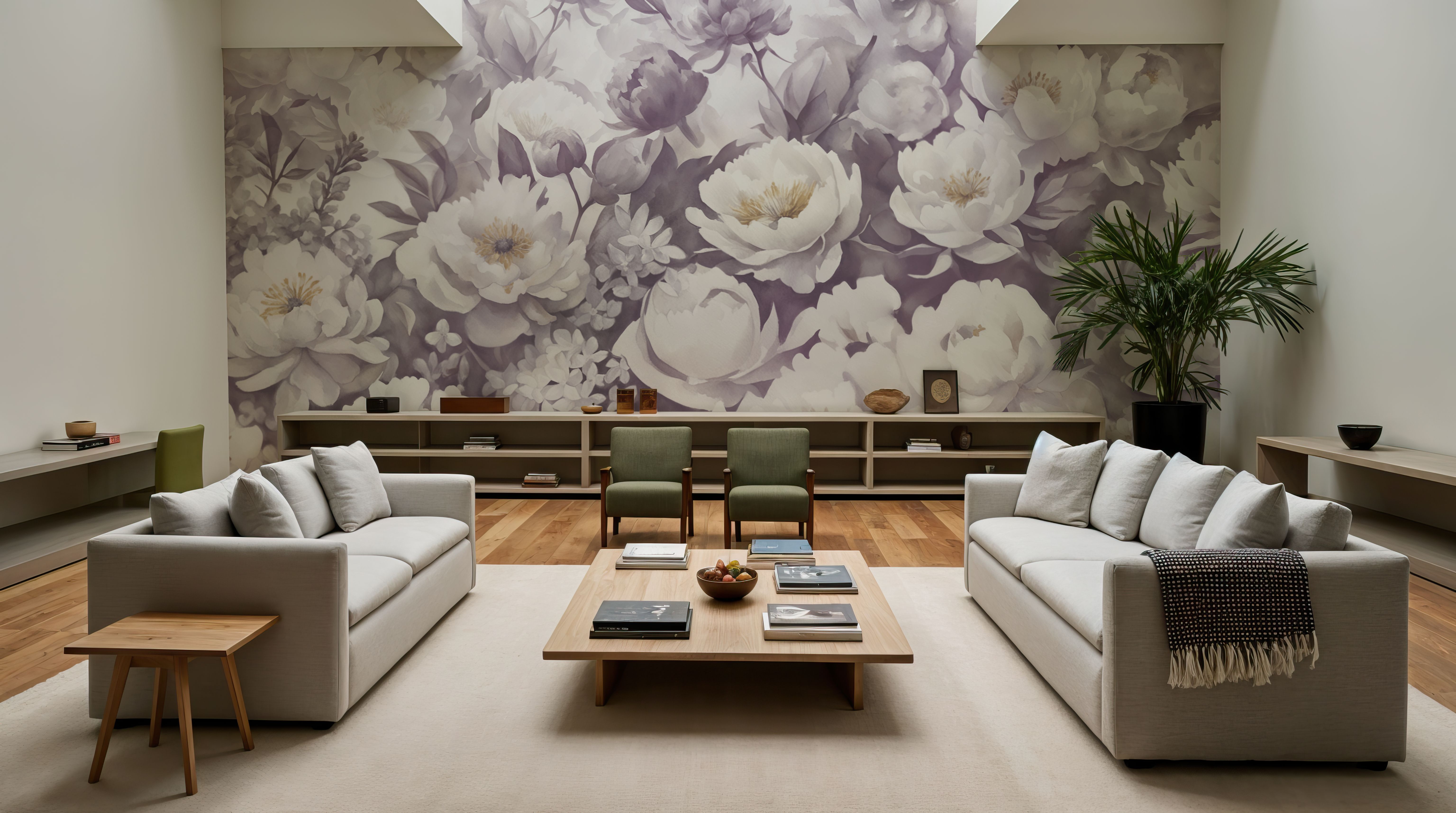 Watercolor Peonies WInter