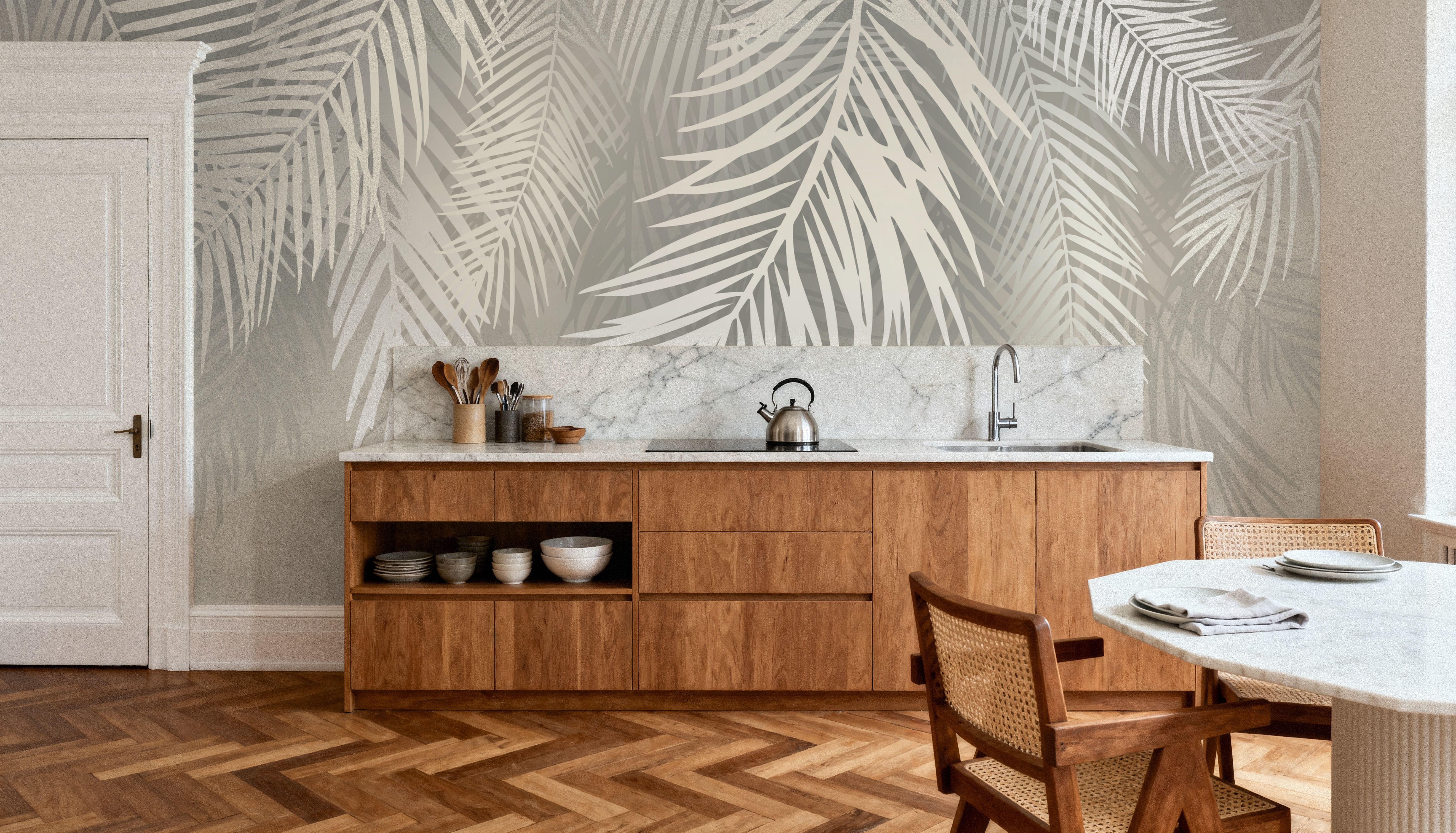 Snow Palms, Wallpaper