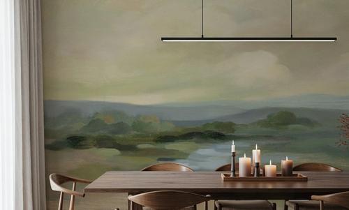 Muted Green Landscape