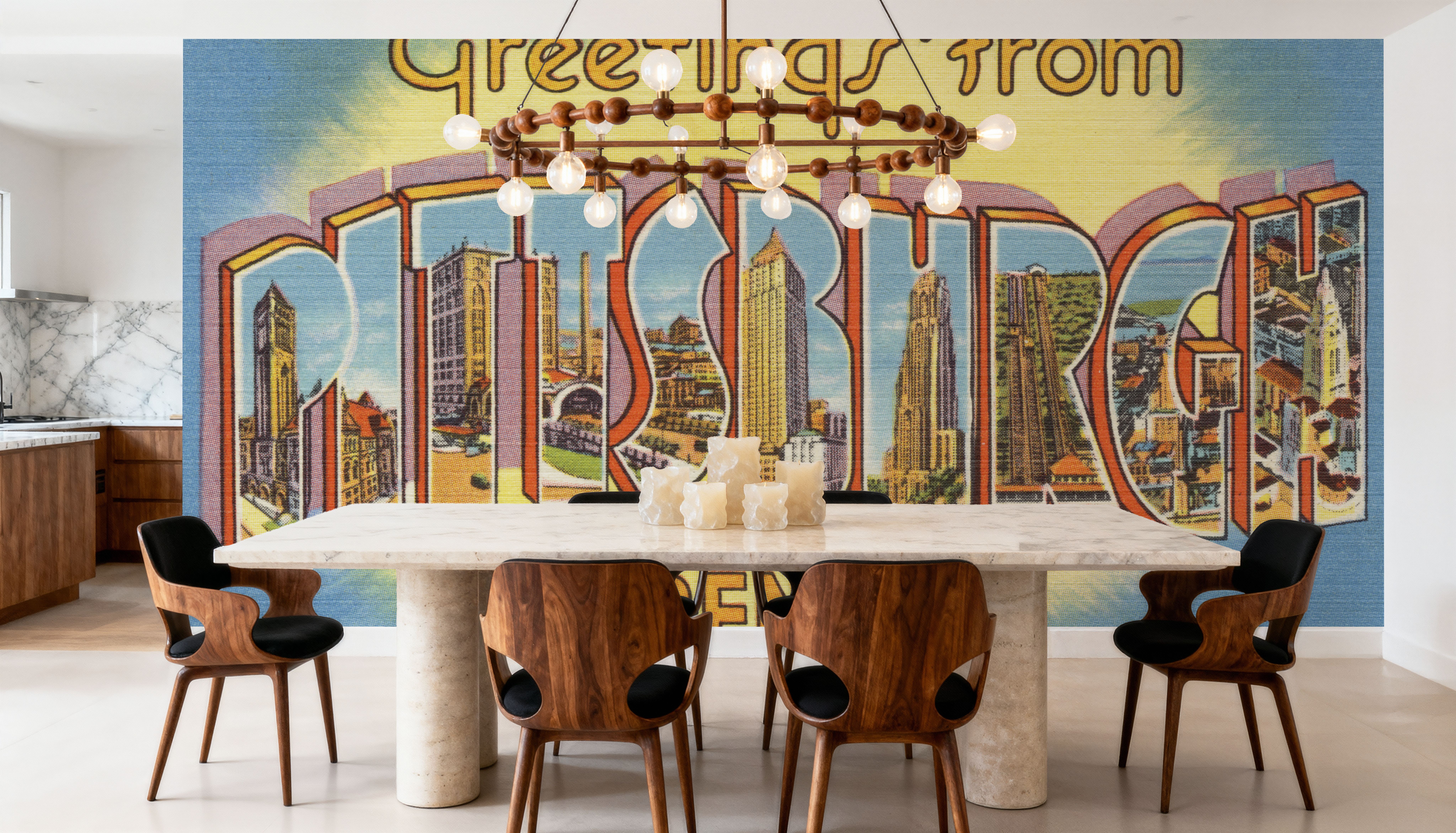 Greetings from Pittsburgh - Screenprint Postcard