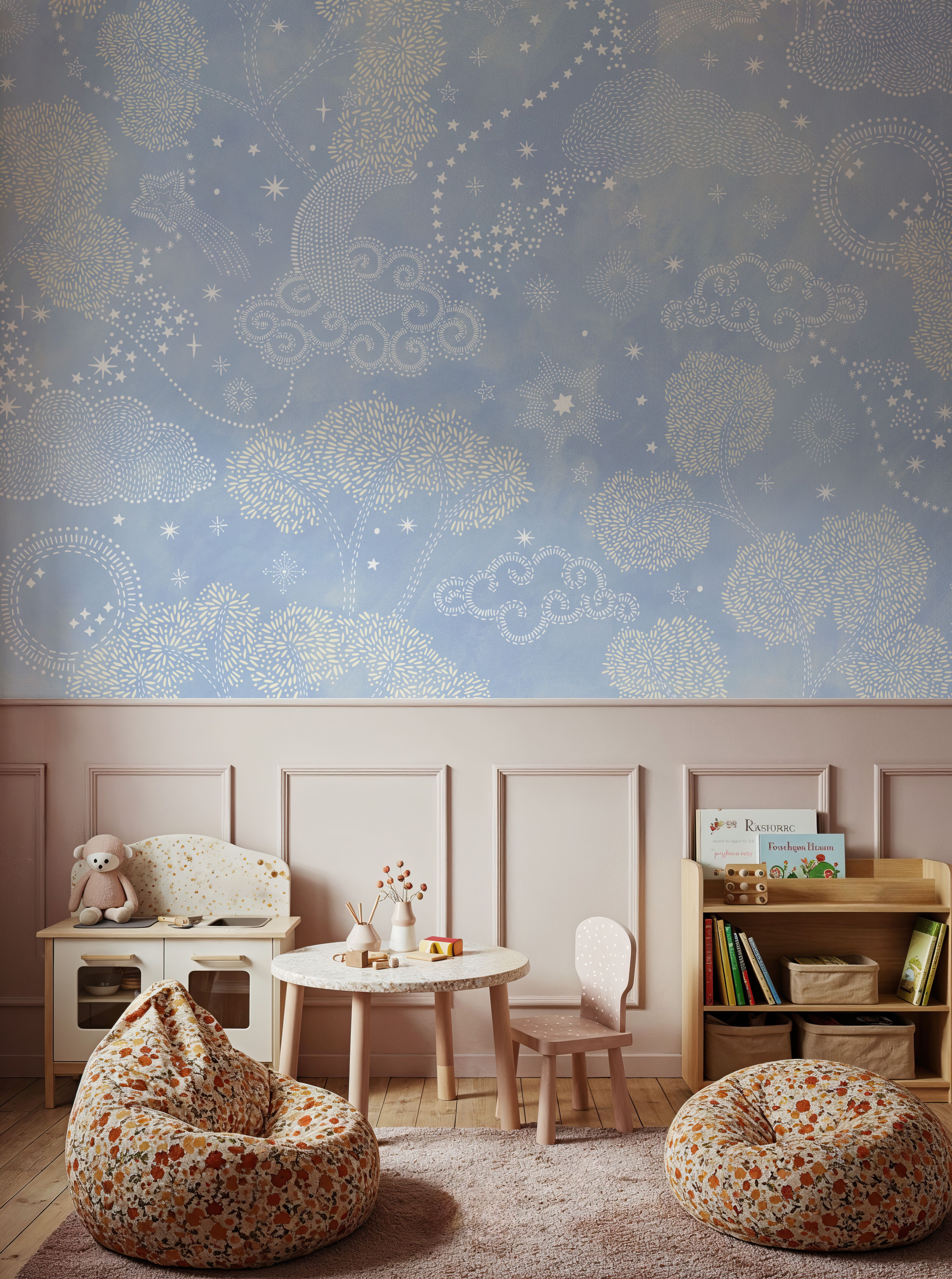 Moonlit Sky, Baby Blue