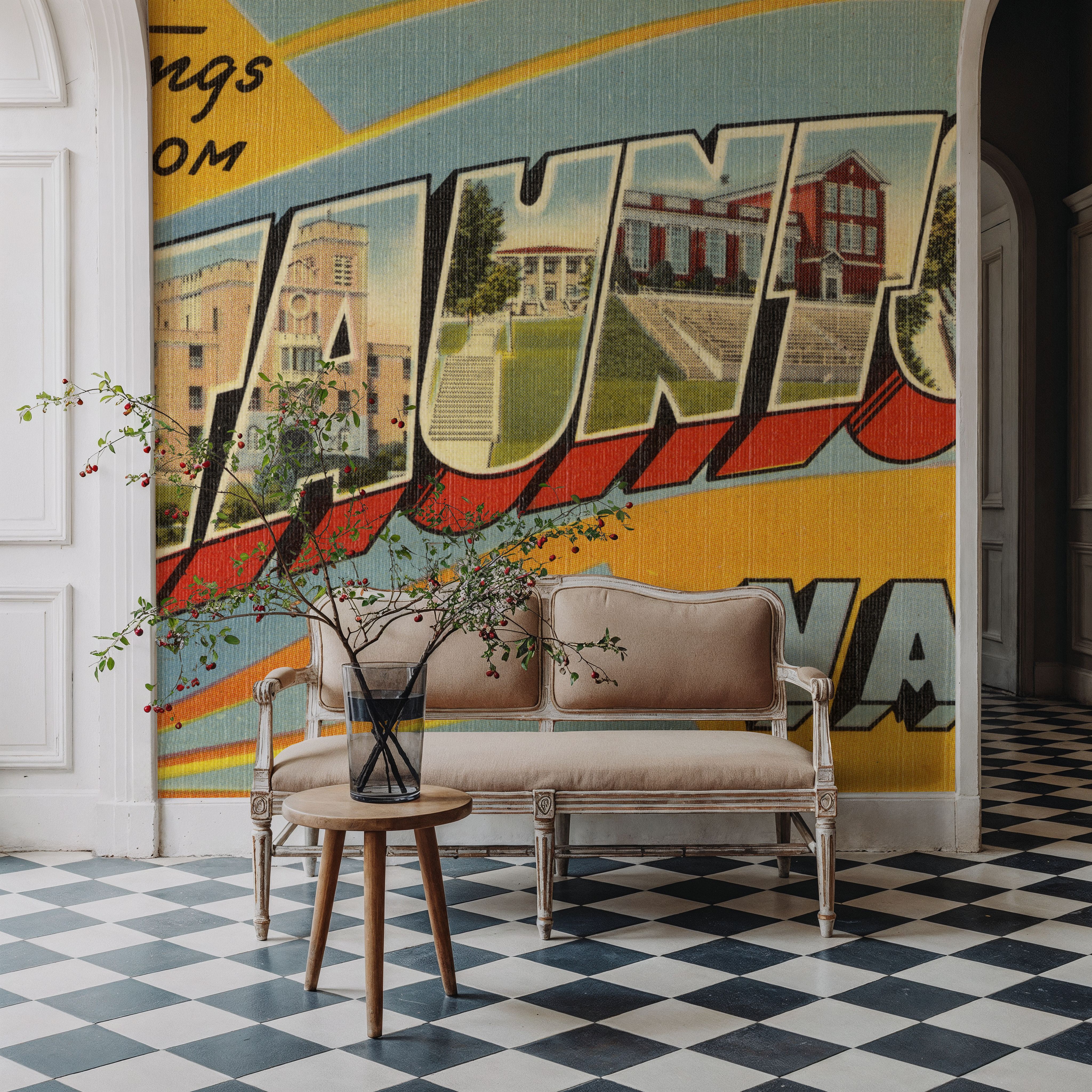 Greetings from Staunton - Screenprint Postcard