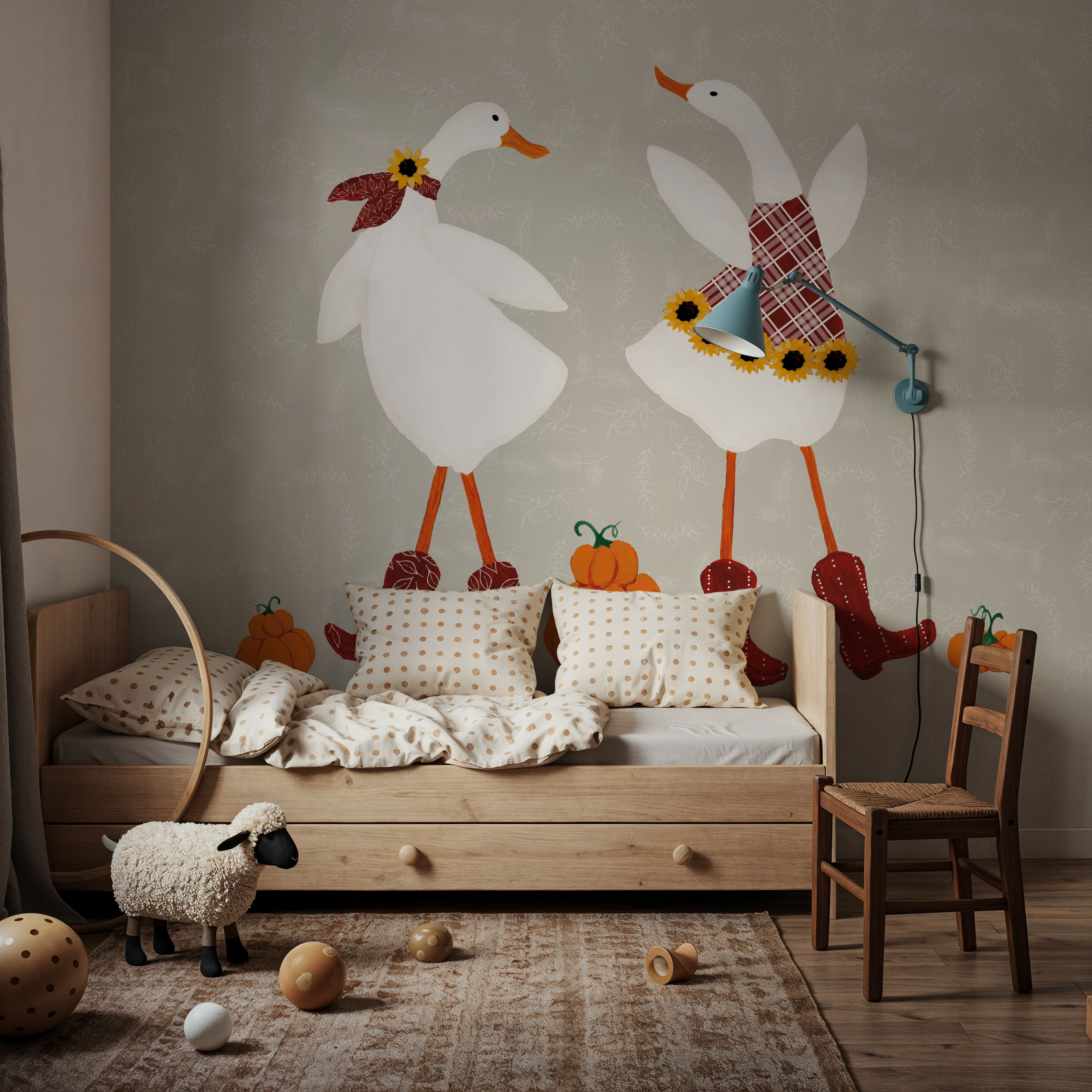 Ducks in the Pumpkin Patch VII