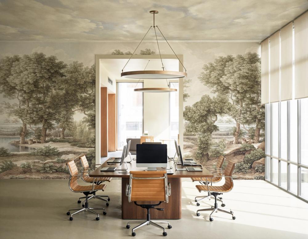 image of officespace with murals