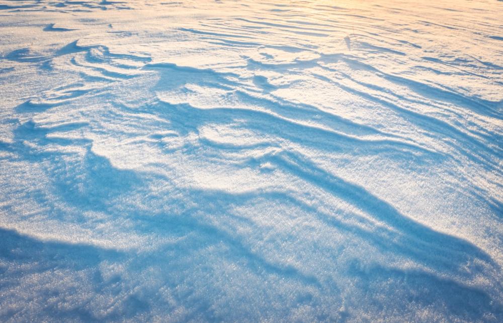 Sunlit Snow Drift