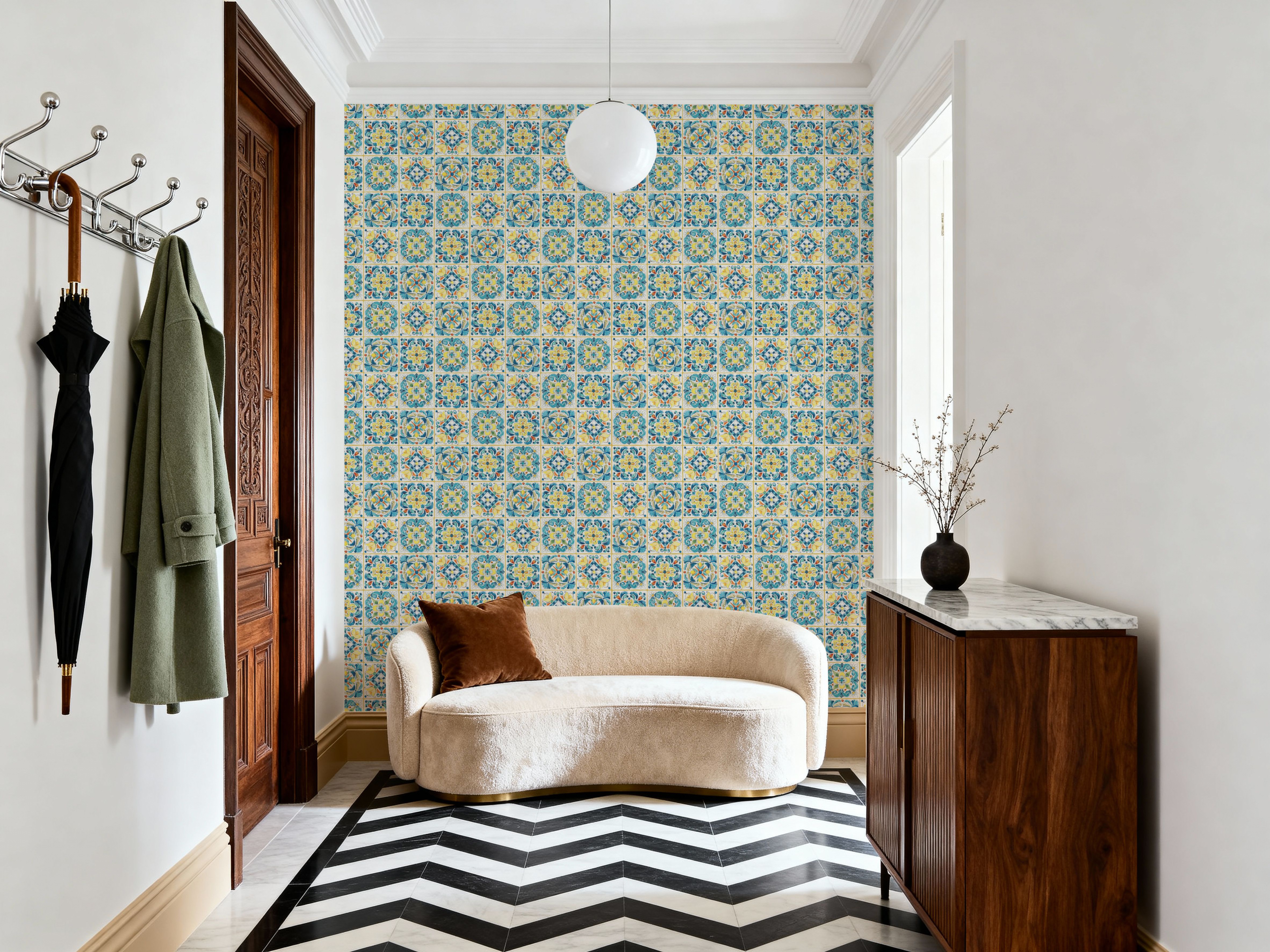 Maritime Tiles Yellow and Blue