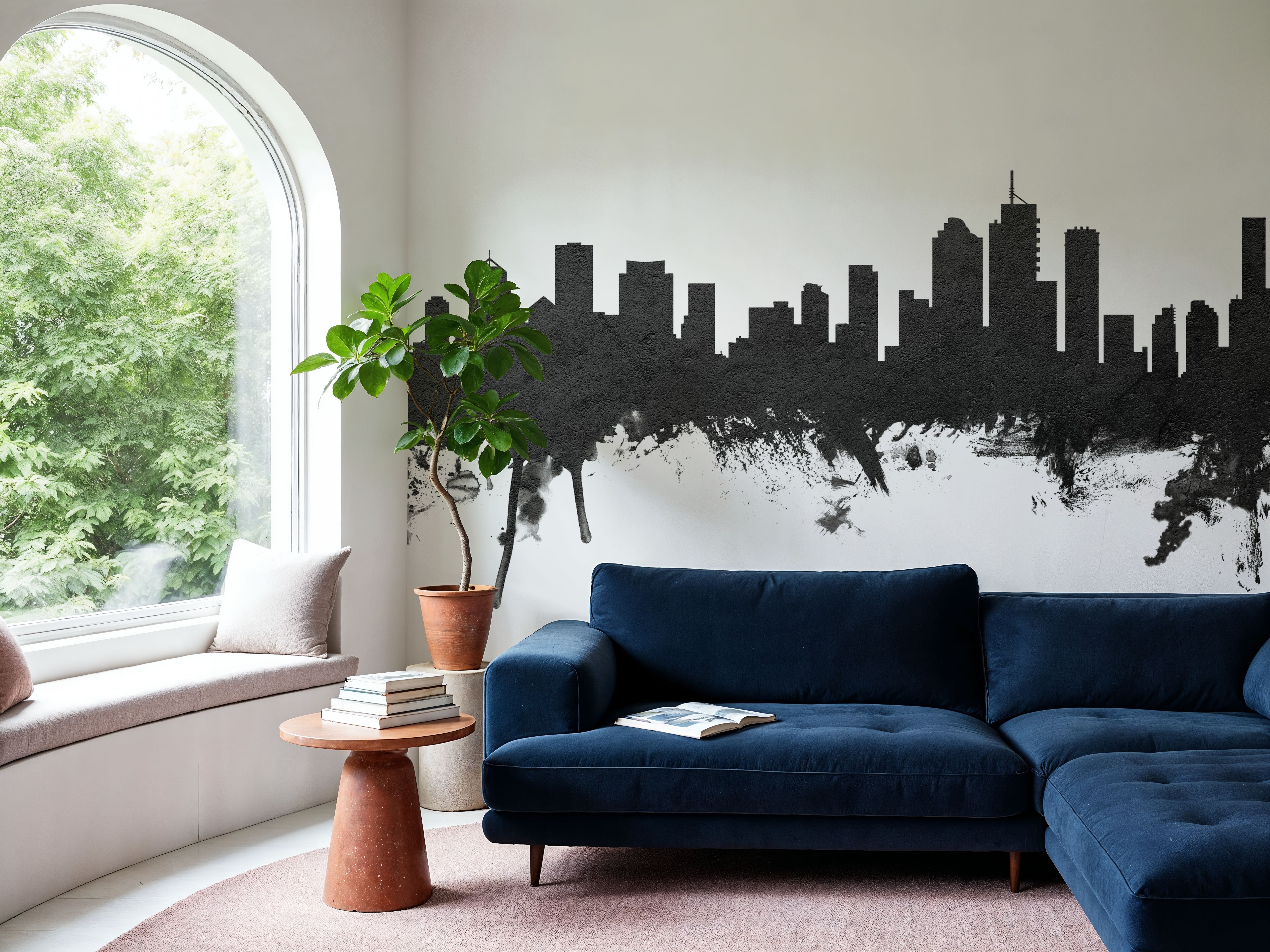 Brisbane Australia Skyline Black & White, Wallpaper