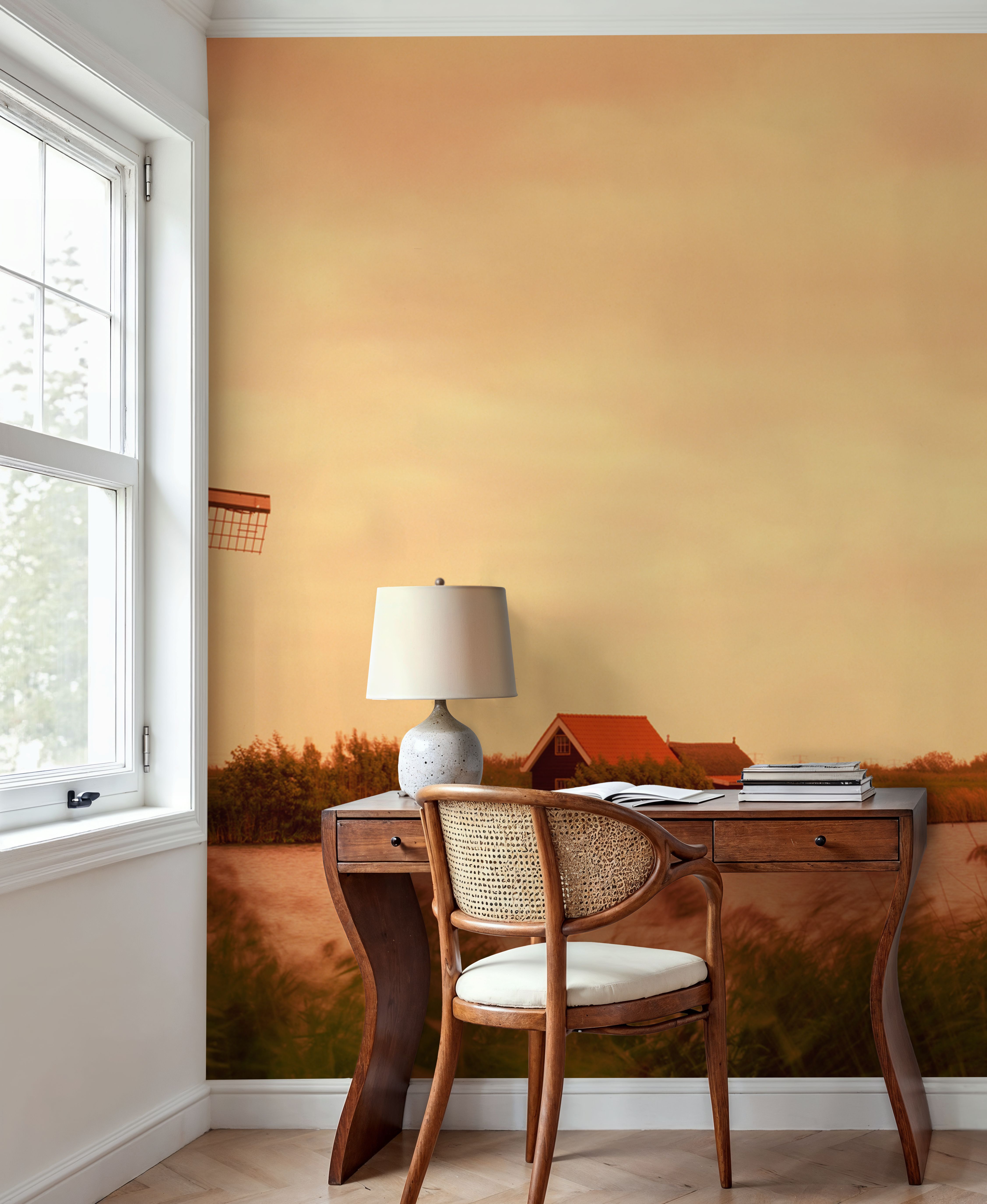 Dutch Sunset Windmills