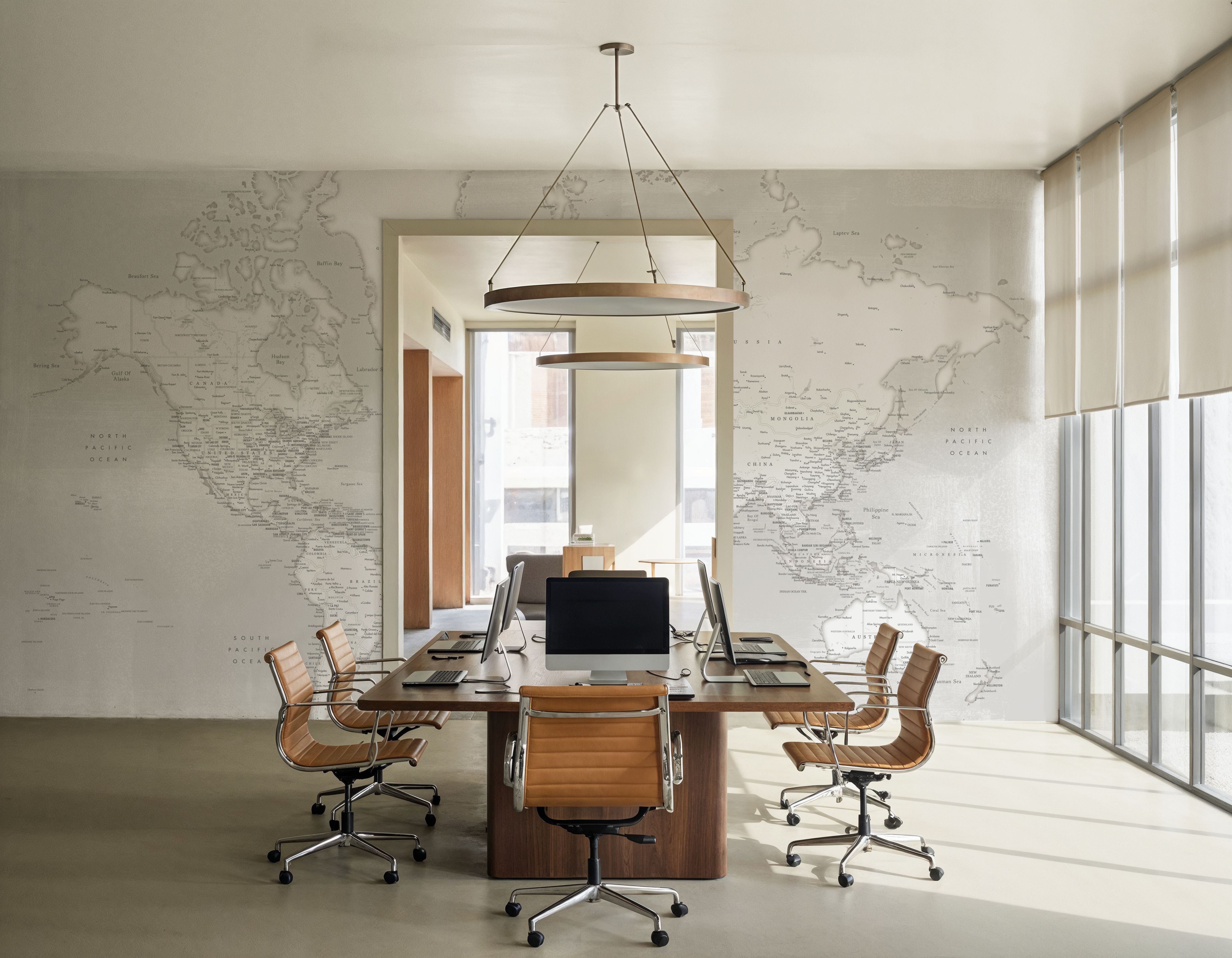 World Map Cities - Maeli Neutral