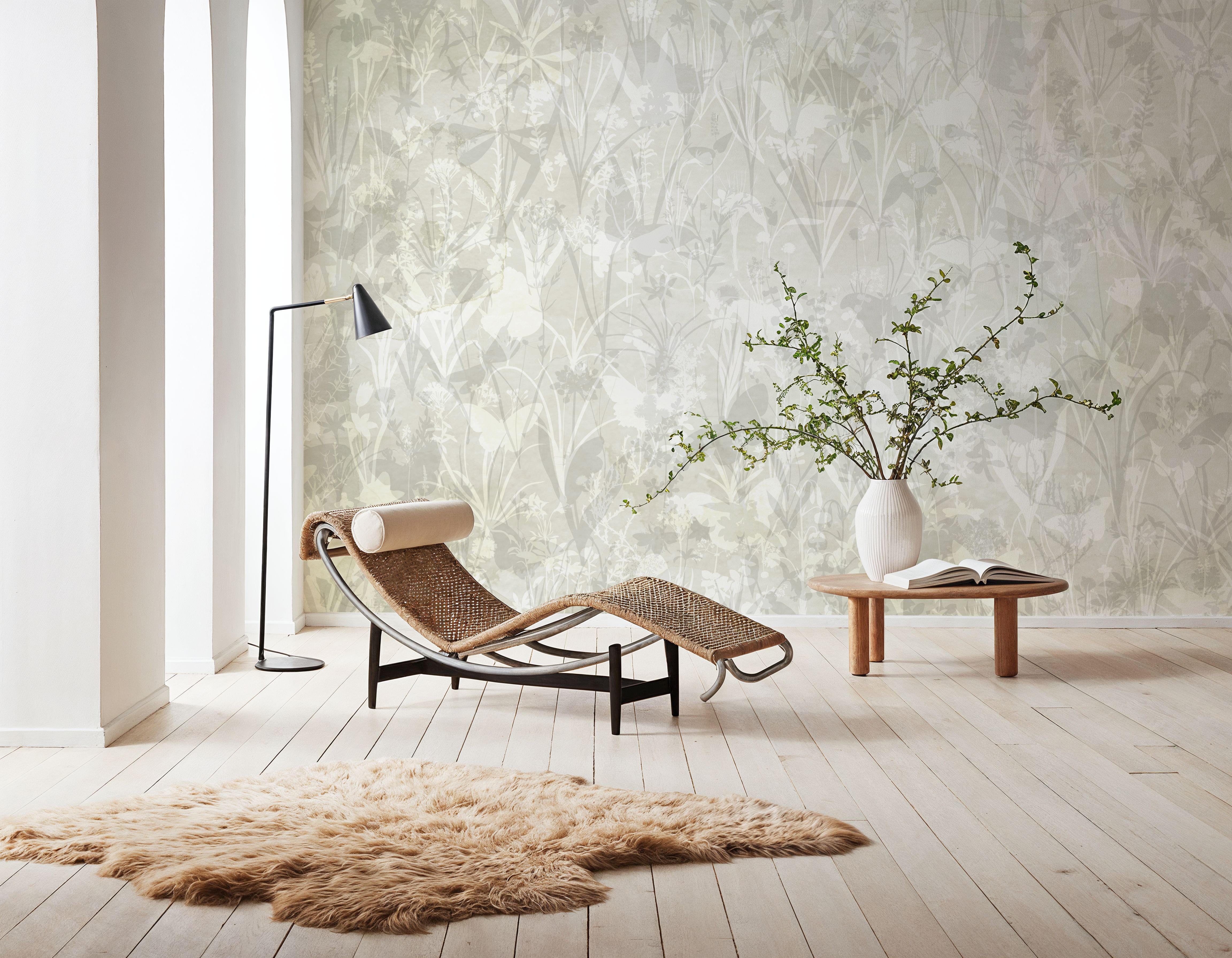 Herbals and Butterflies Double Silhouette Yellow