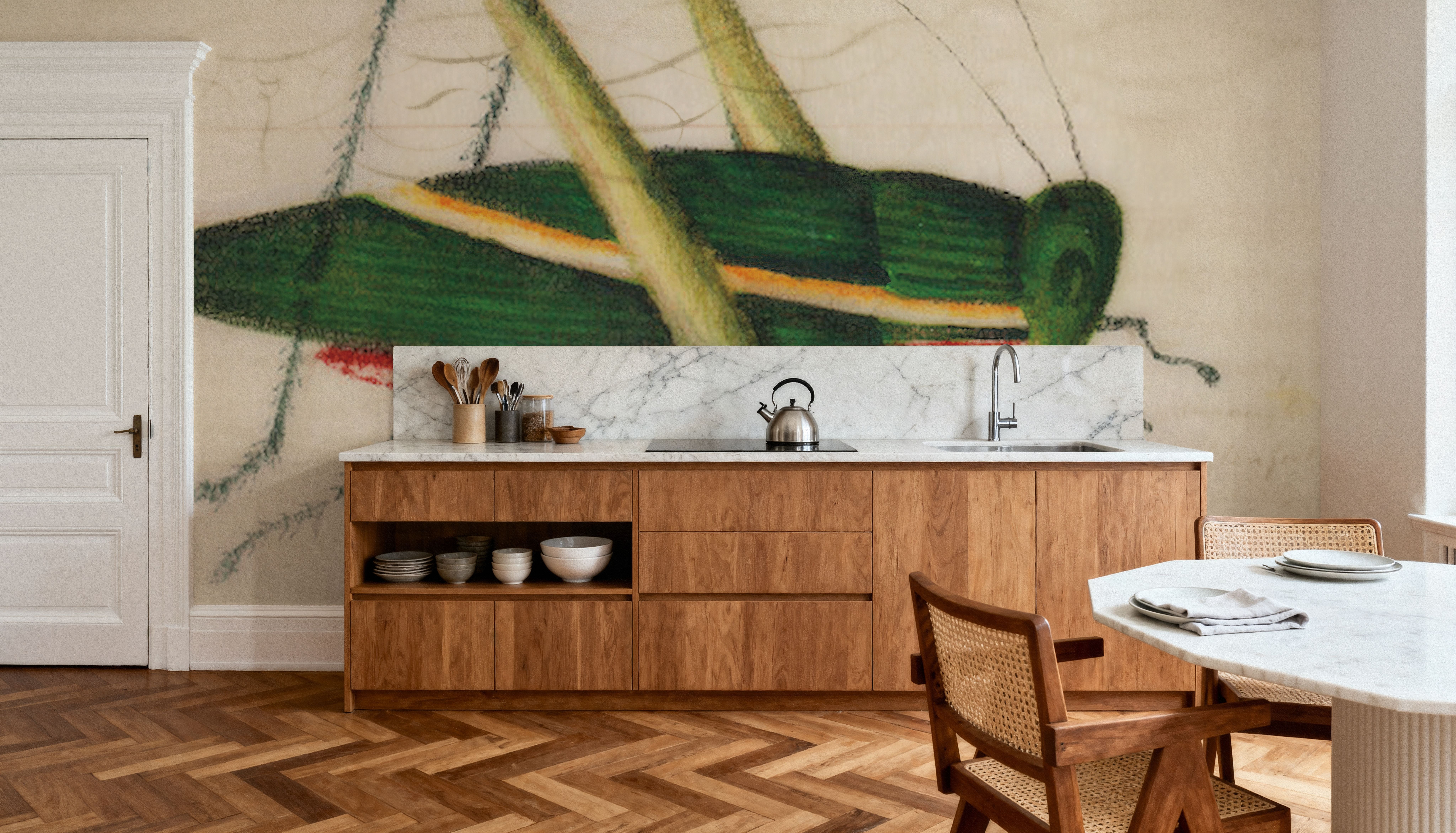 Vintage Green Grasshopper