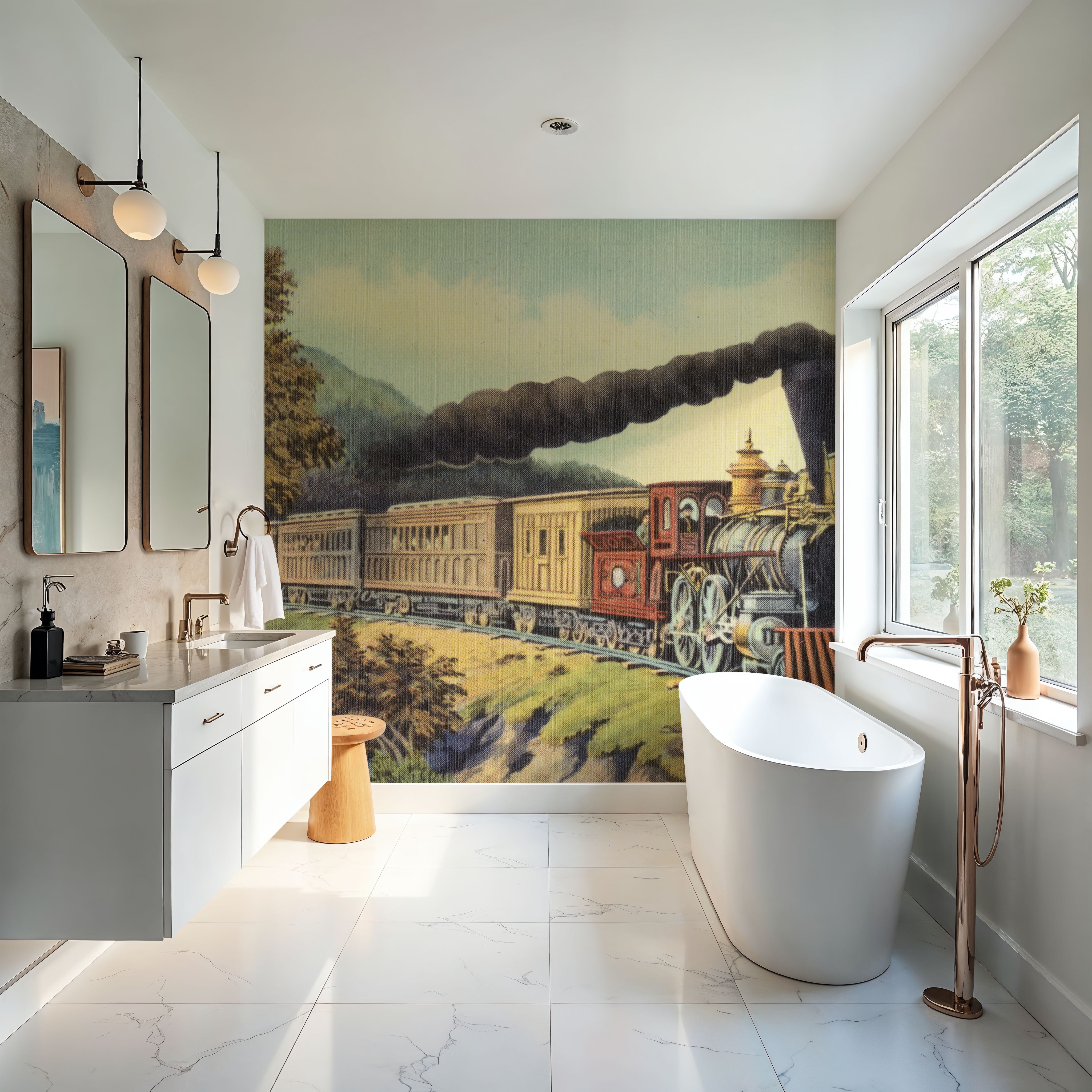 Greetings from the Railway - Screenprint Postcard