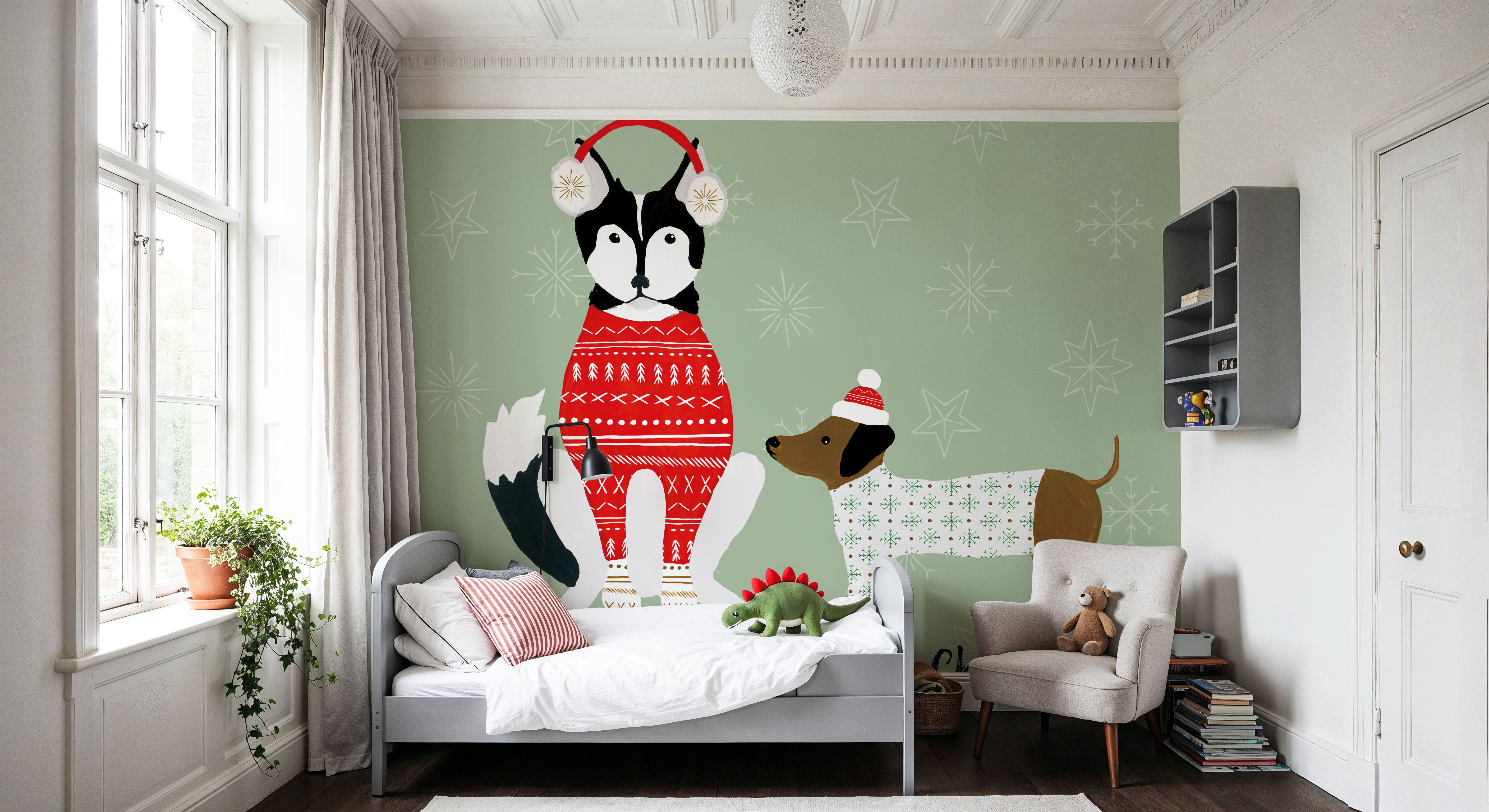 Puppy It's Cold Outside V, Wallpaper