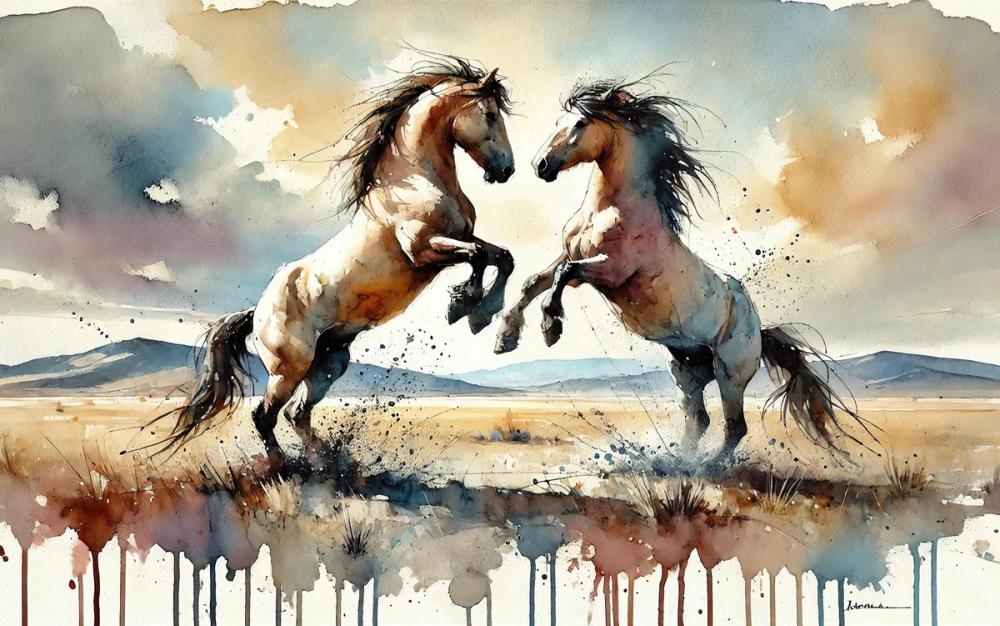 Wild Horses in Motion