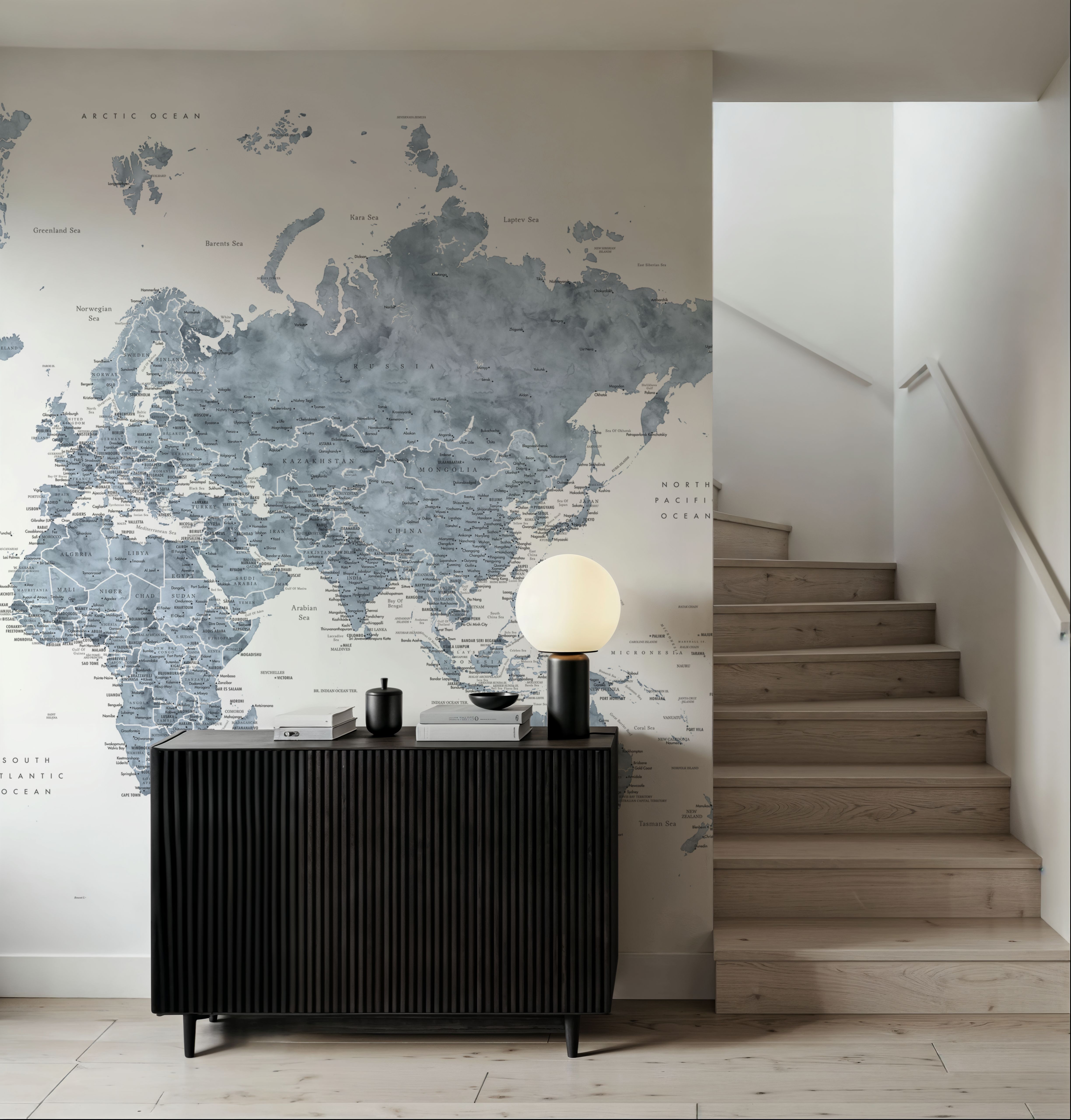 World Map Cities - Ninian
