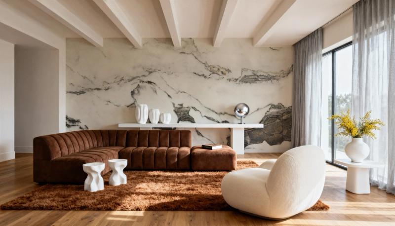 Dolomite Marble papier peint panoramique ➡ 100% sans PVC et non toxique