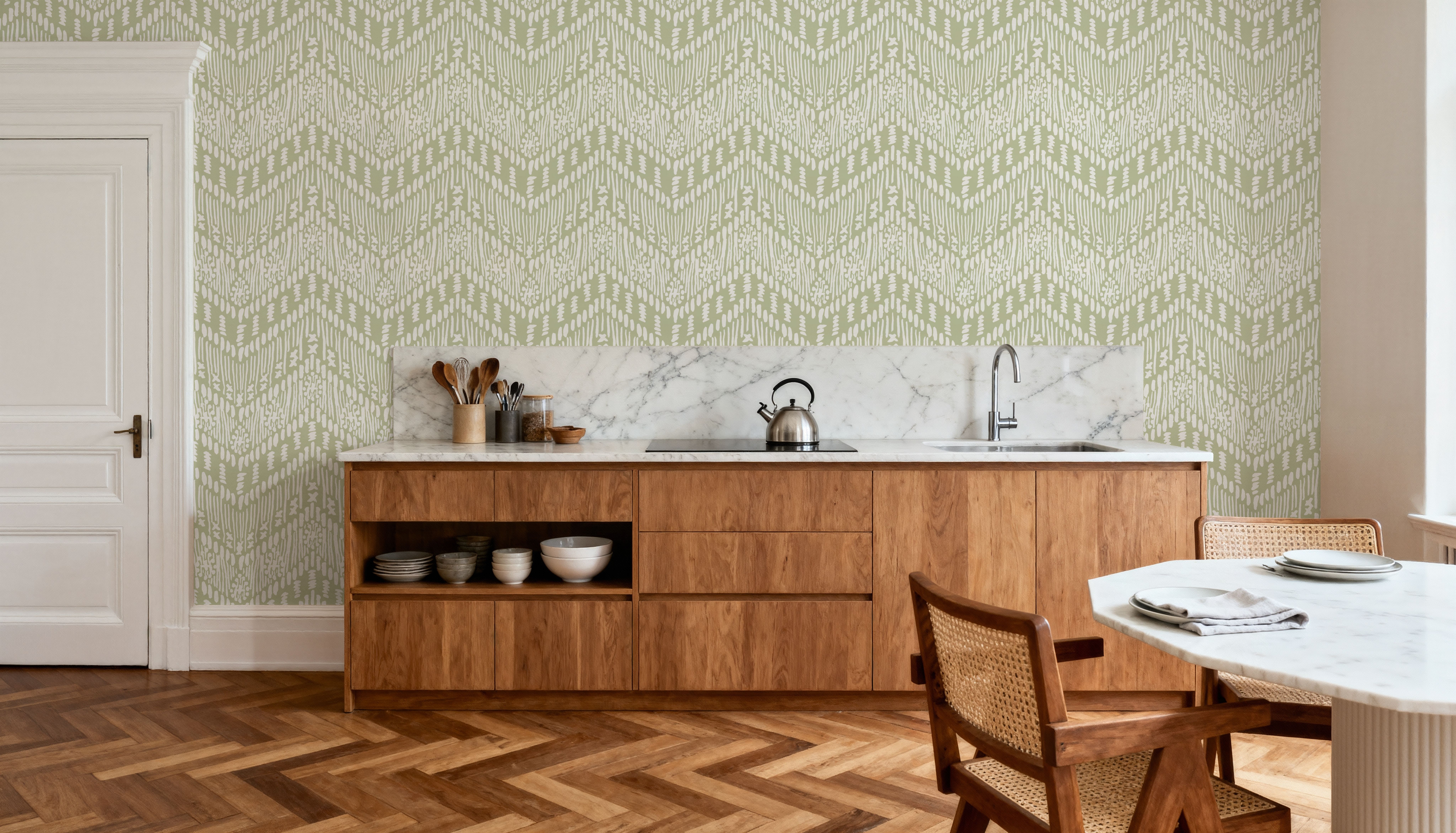 Macrame Jigsaw Green