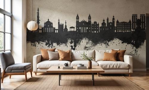 Pamplona Spain Skyline Concrete