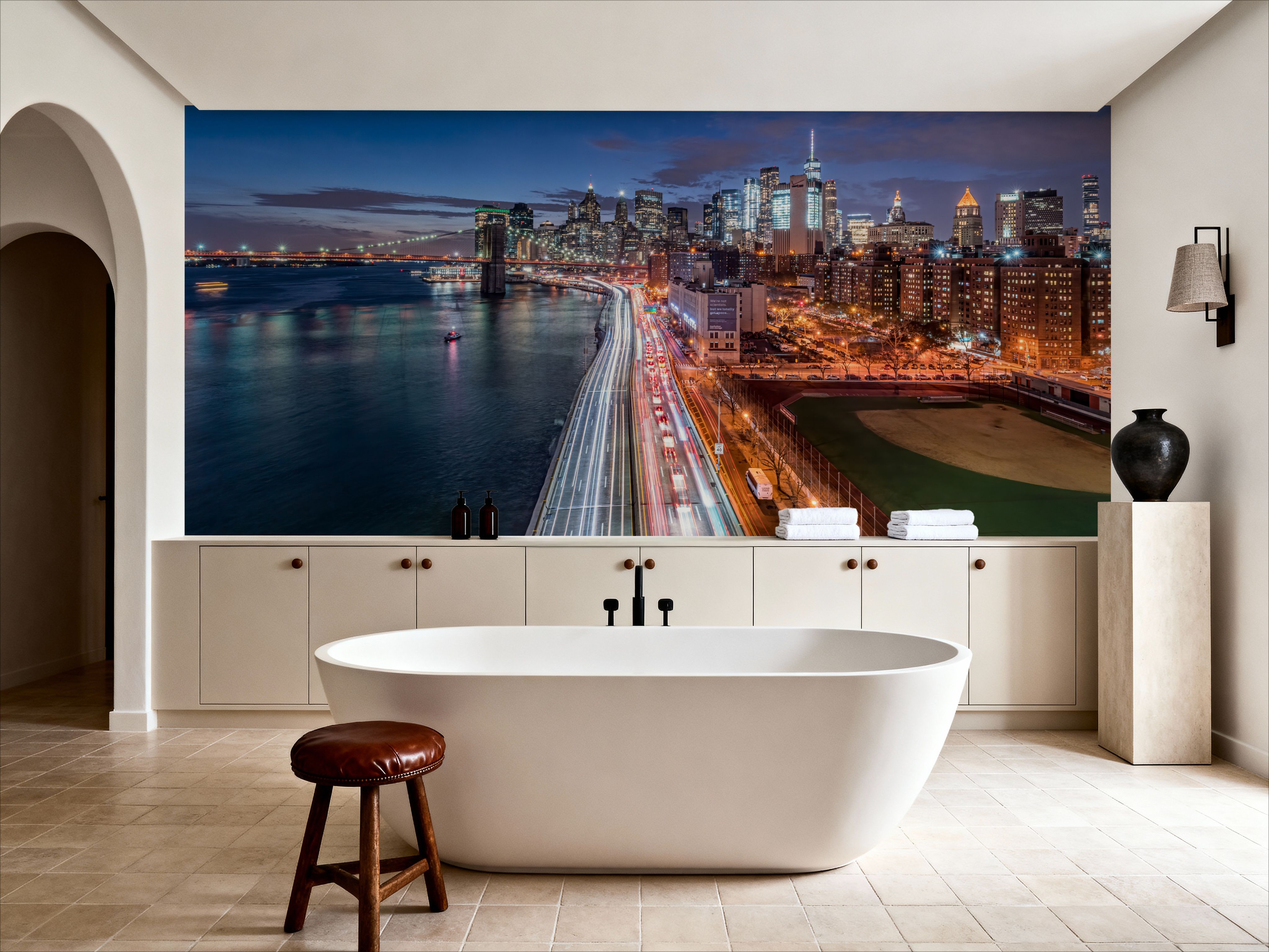 Buzzing Brooklyn Bridge, Wallpaper