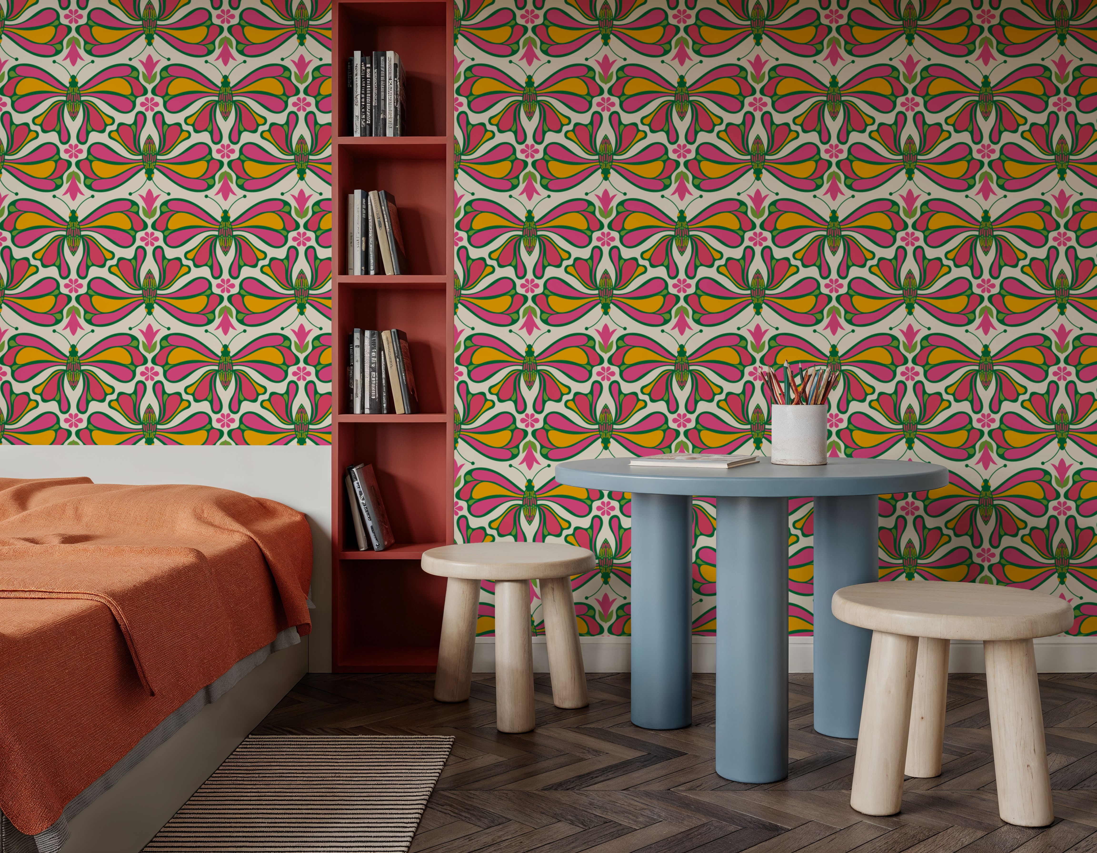 Retro Bold Butterflies