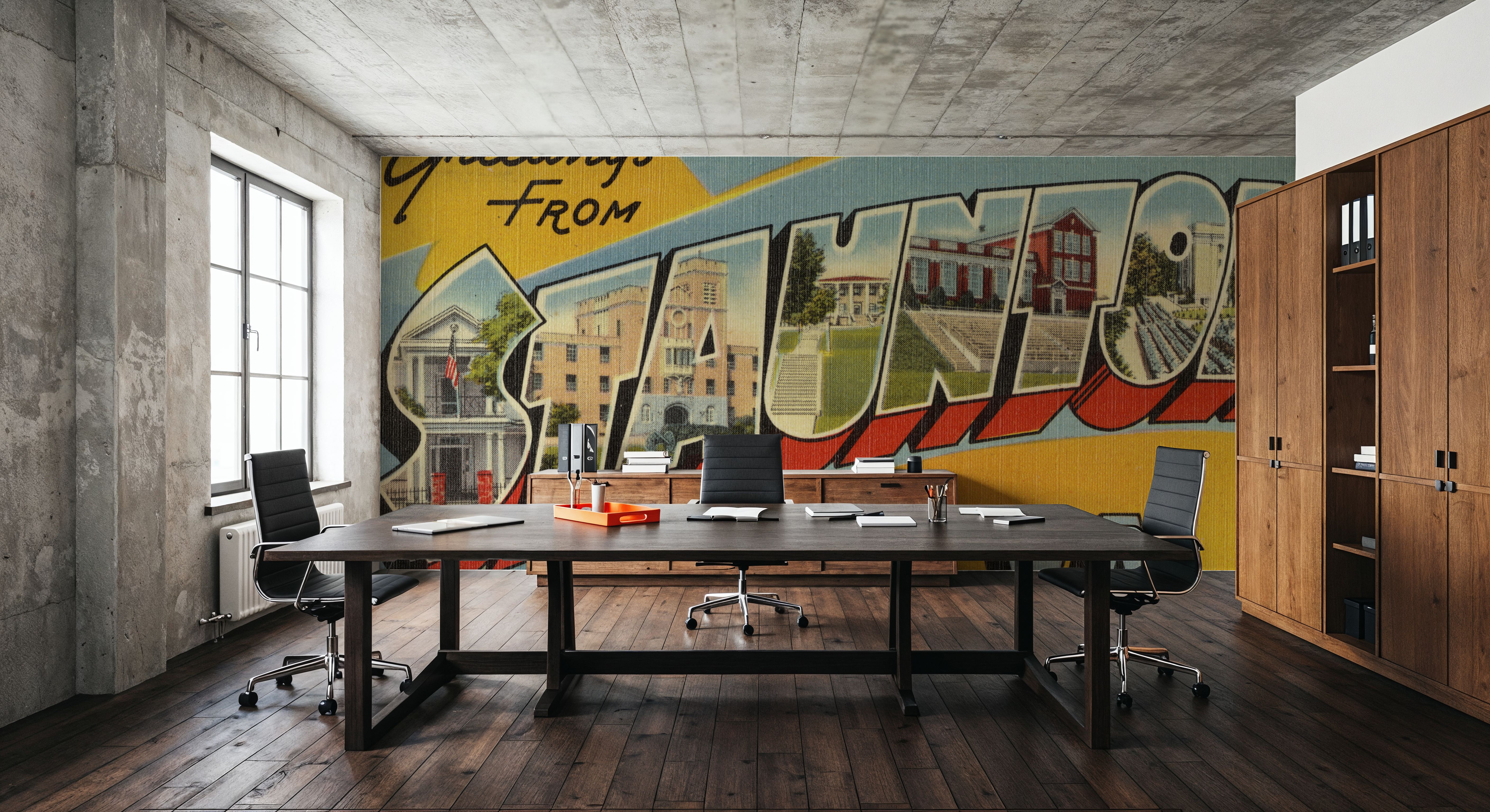 Greetings from Staunton - Screenprint Postcard